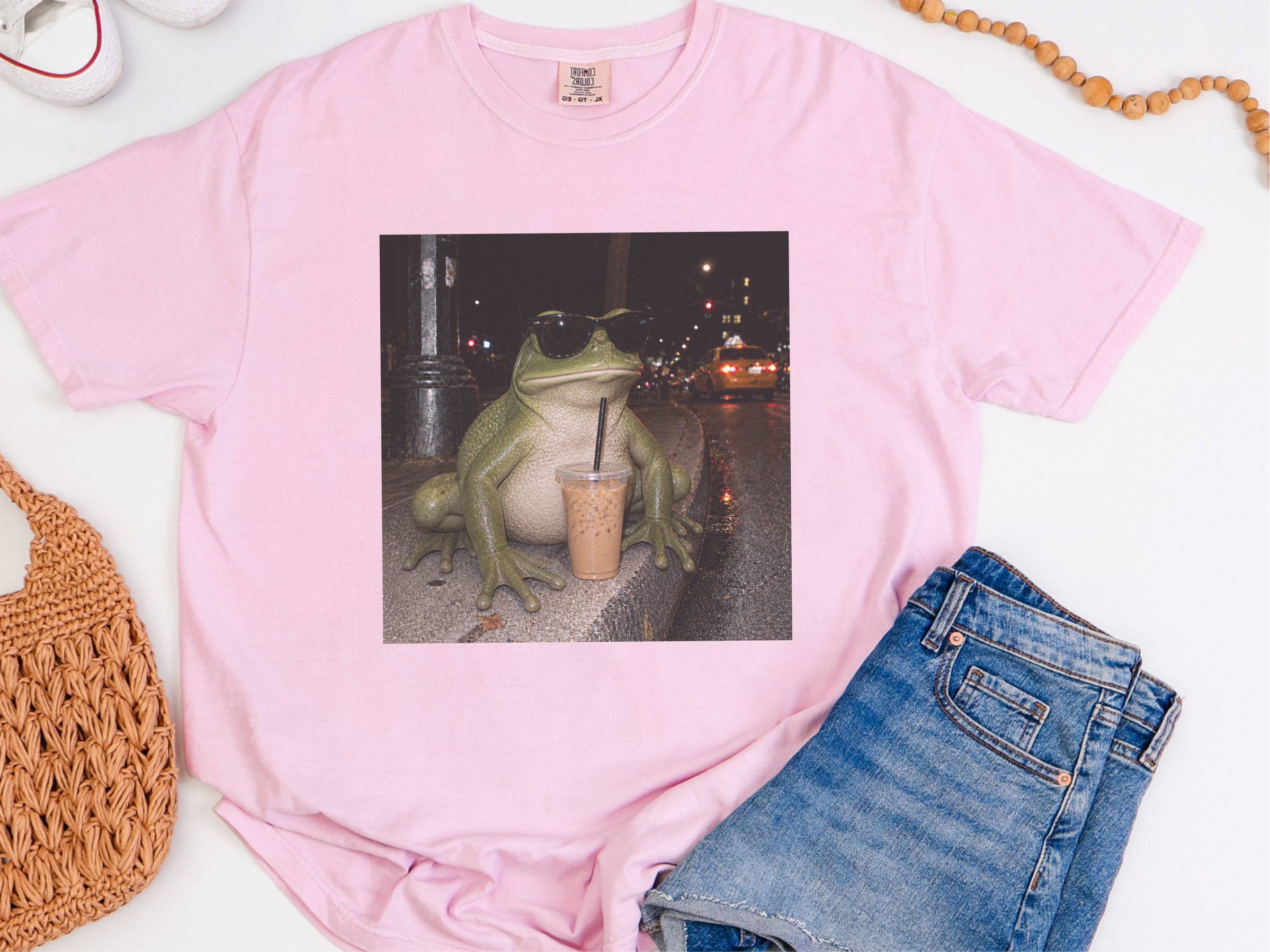 Sir Froggy Iced Coffee funny shirt - photo 4