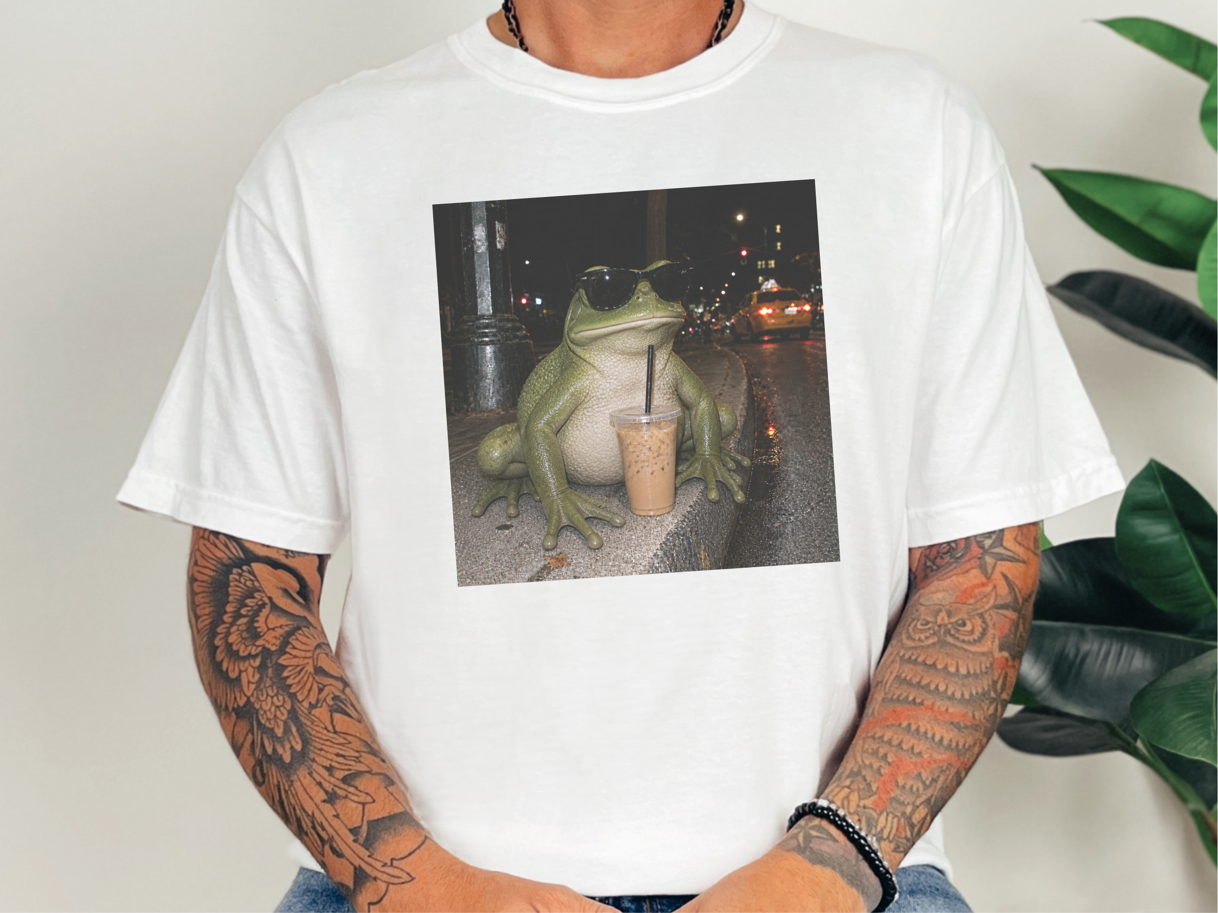 Sir Froggy Iced Coffee funny shirt - photo 1