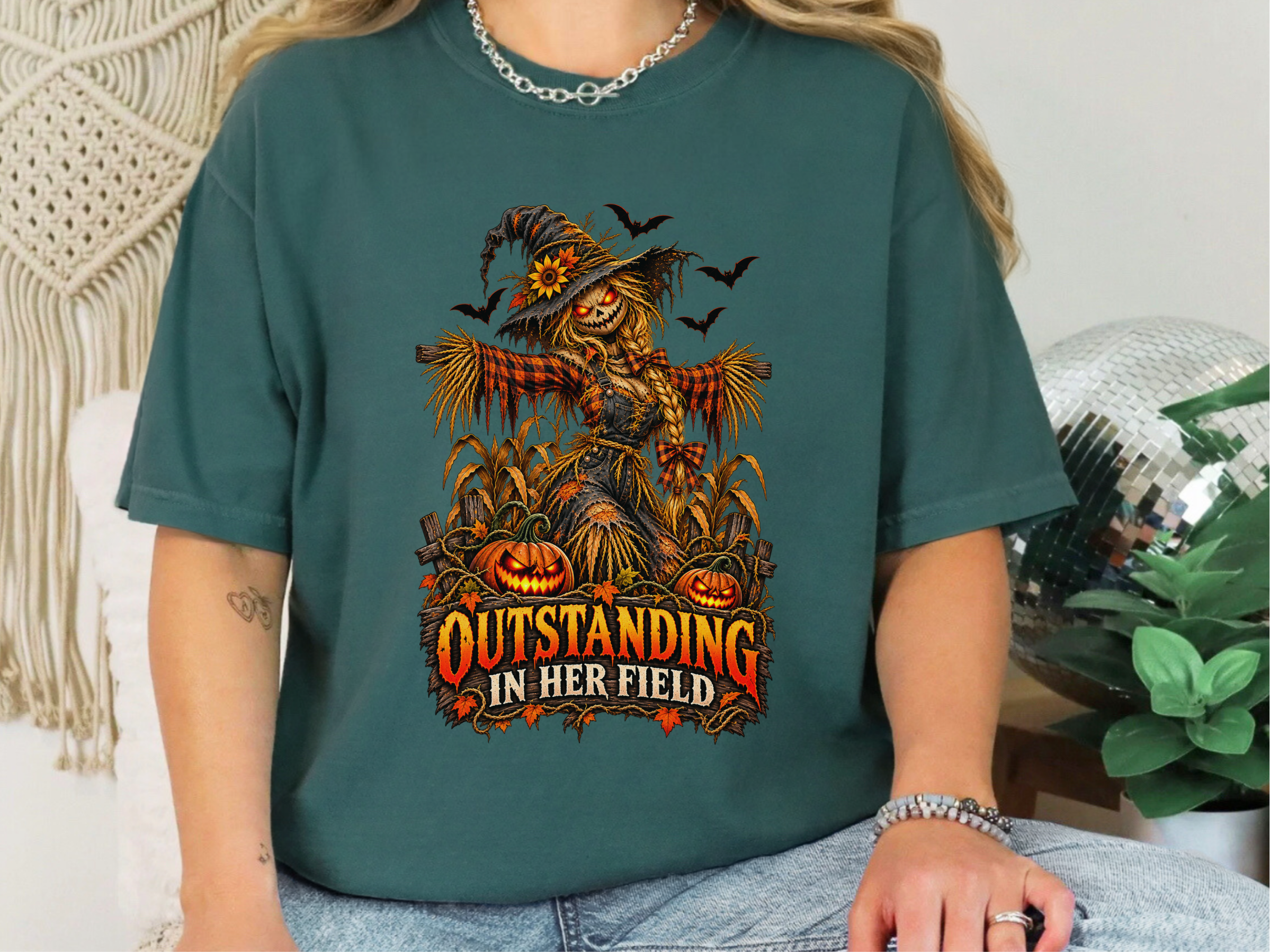 Scarecrow Outstanding In Her Field funny shirt - photo 7