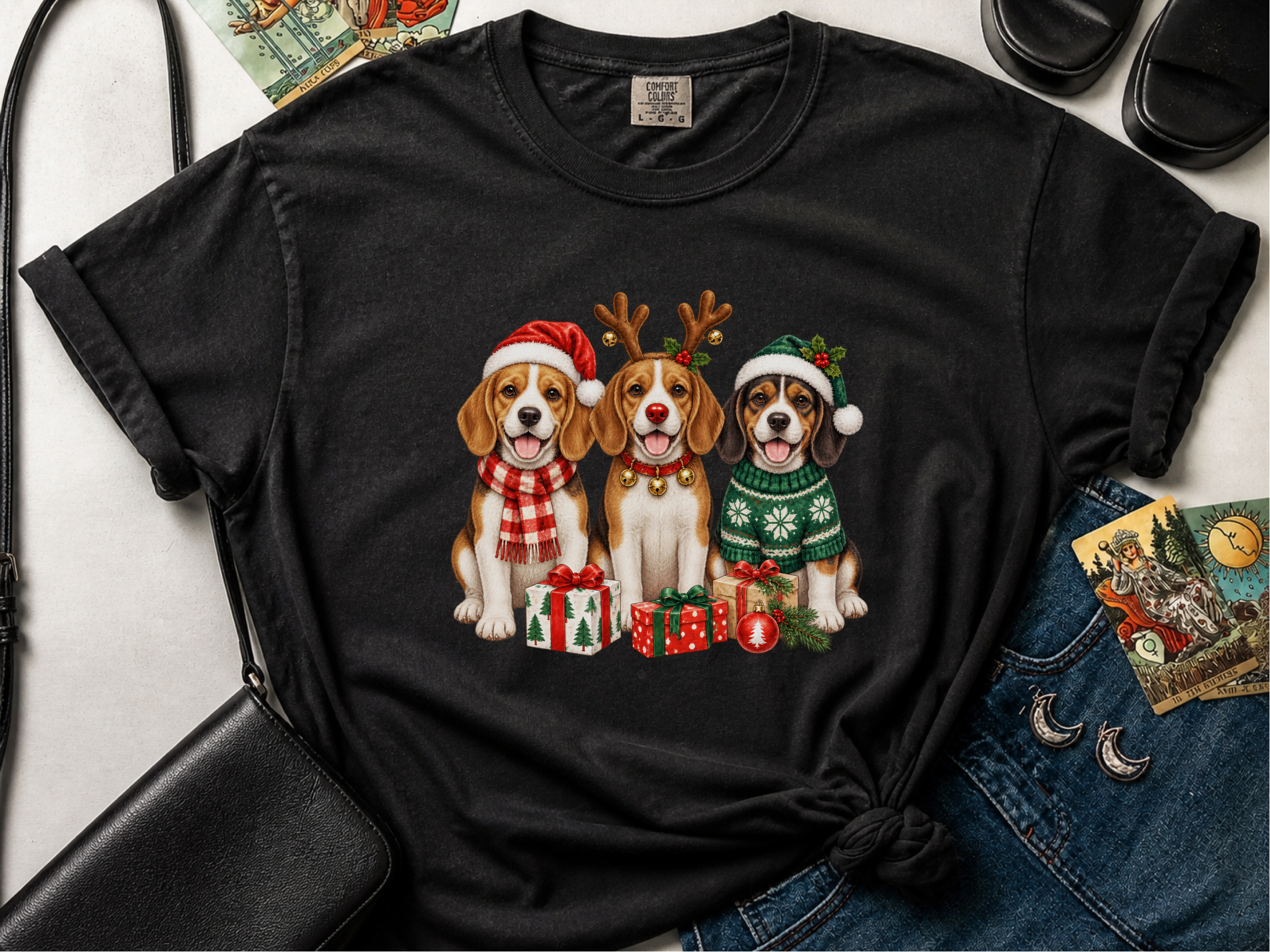 Christmas Beagles With Presents