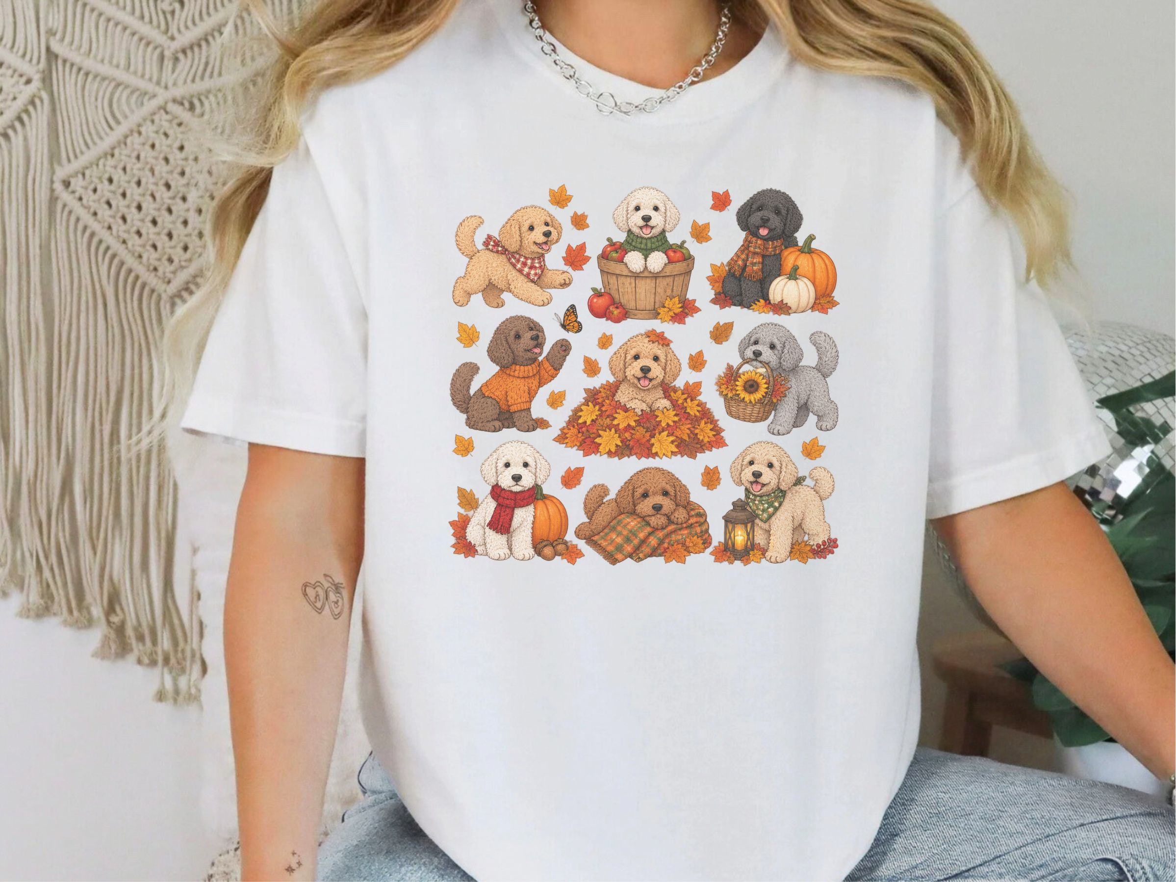 Maltipoo Fall Activities Stickers - photo 3