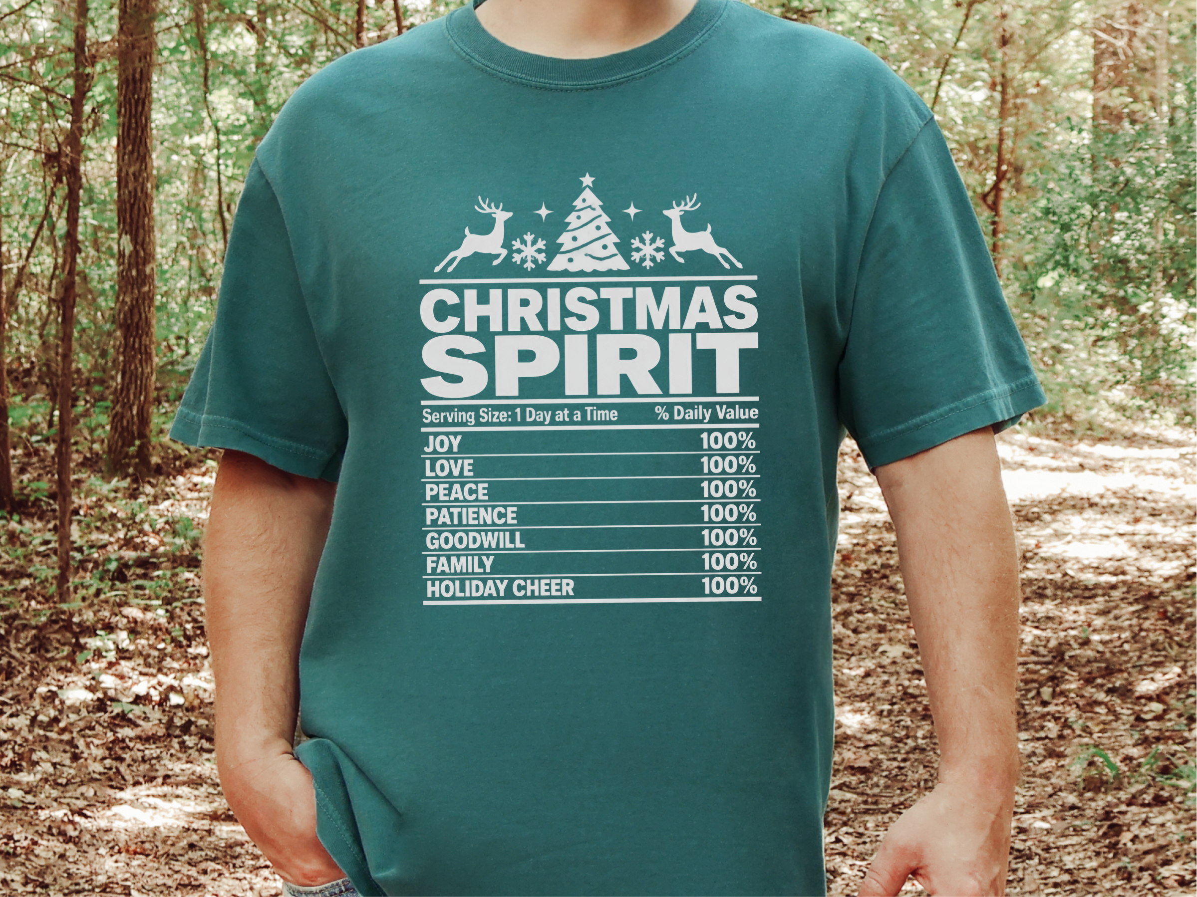 Christmas Spirit Nutrition Label5 funny shirt - photo 8