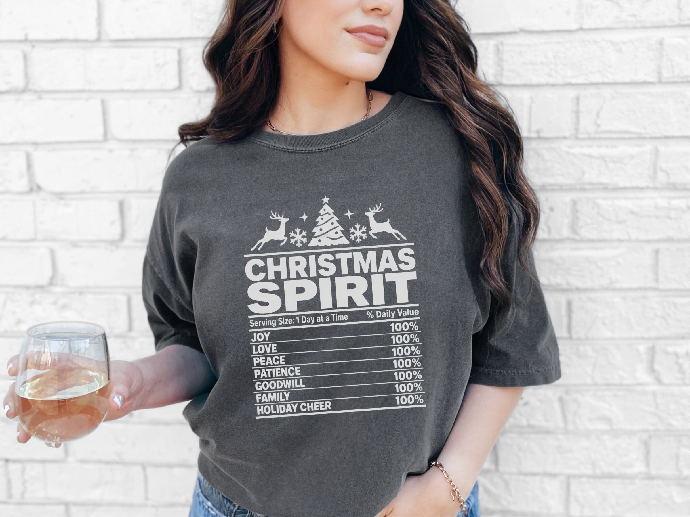 Christmas Spirit Nutrition Label5 funny shirt - photo 4