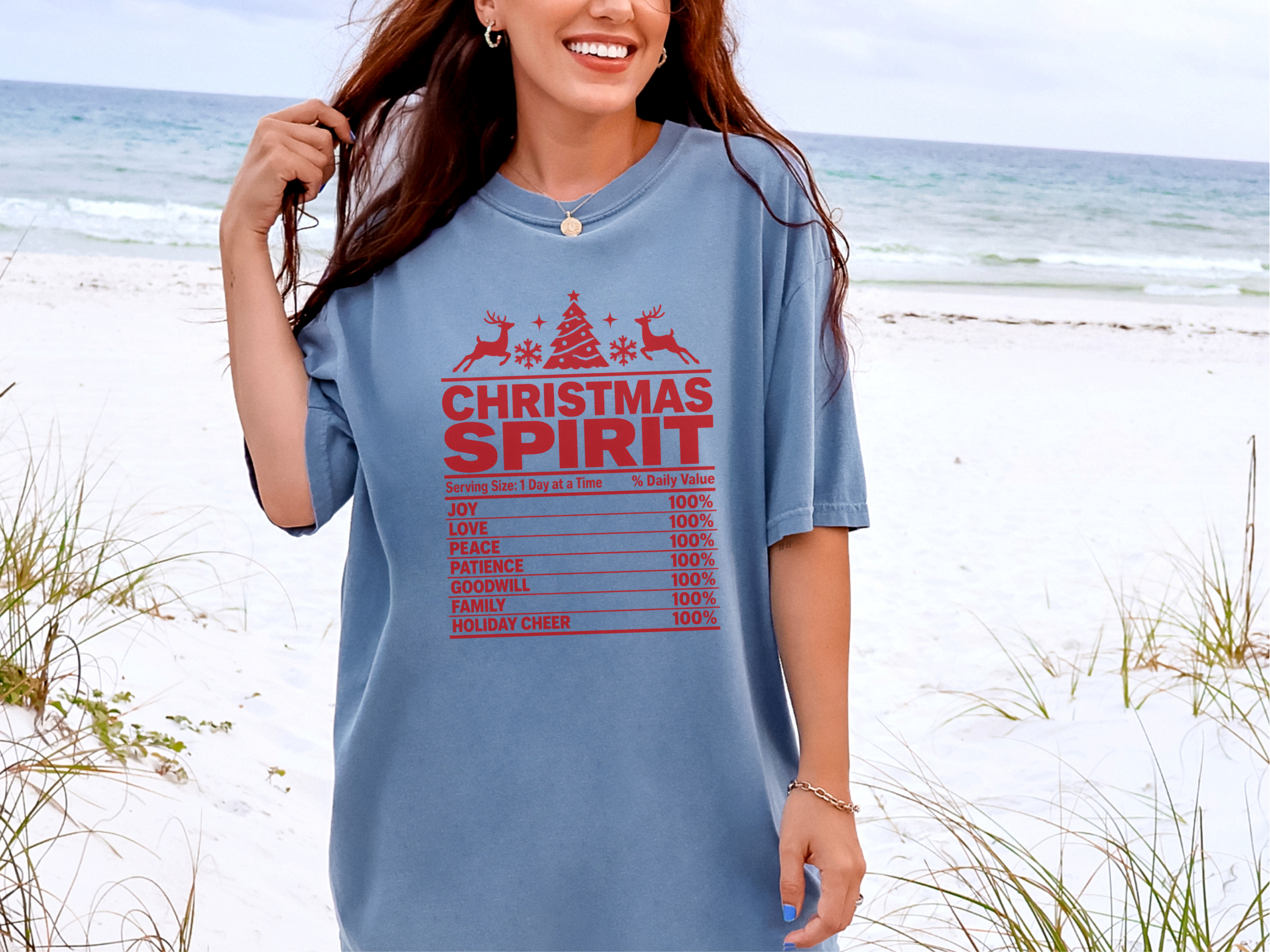 Christmas Spirit Nutrition Label5 funny shirt - photo 6
