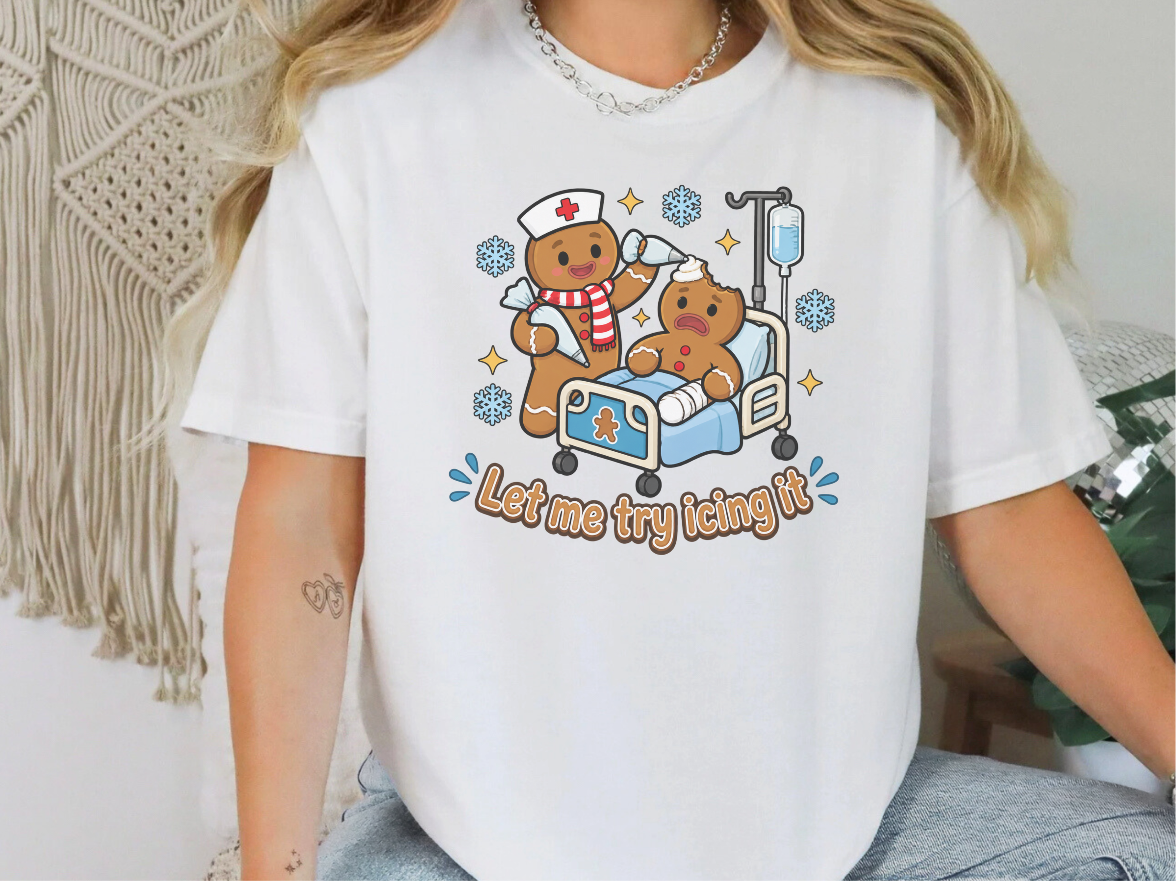 Gingerbread Nurse Hospital Bed