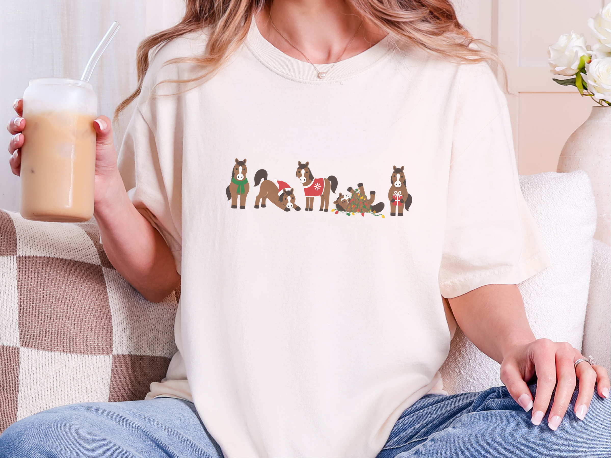 Cute Christmas Horses Lineup funny shirt - photo 8