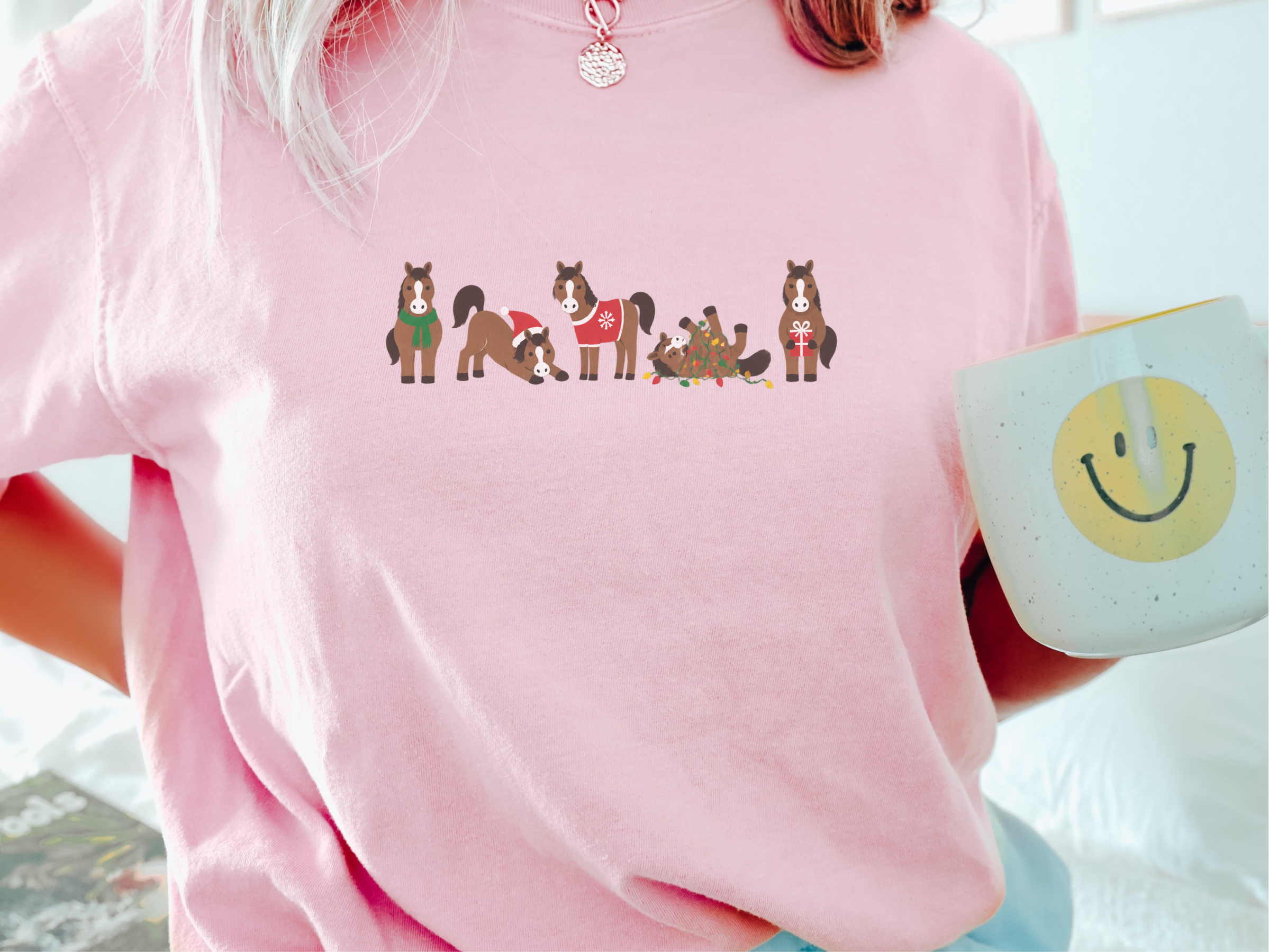 Cute Christmas Horses Lineup funny shirt - photo 2