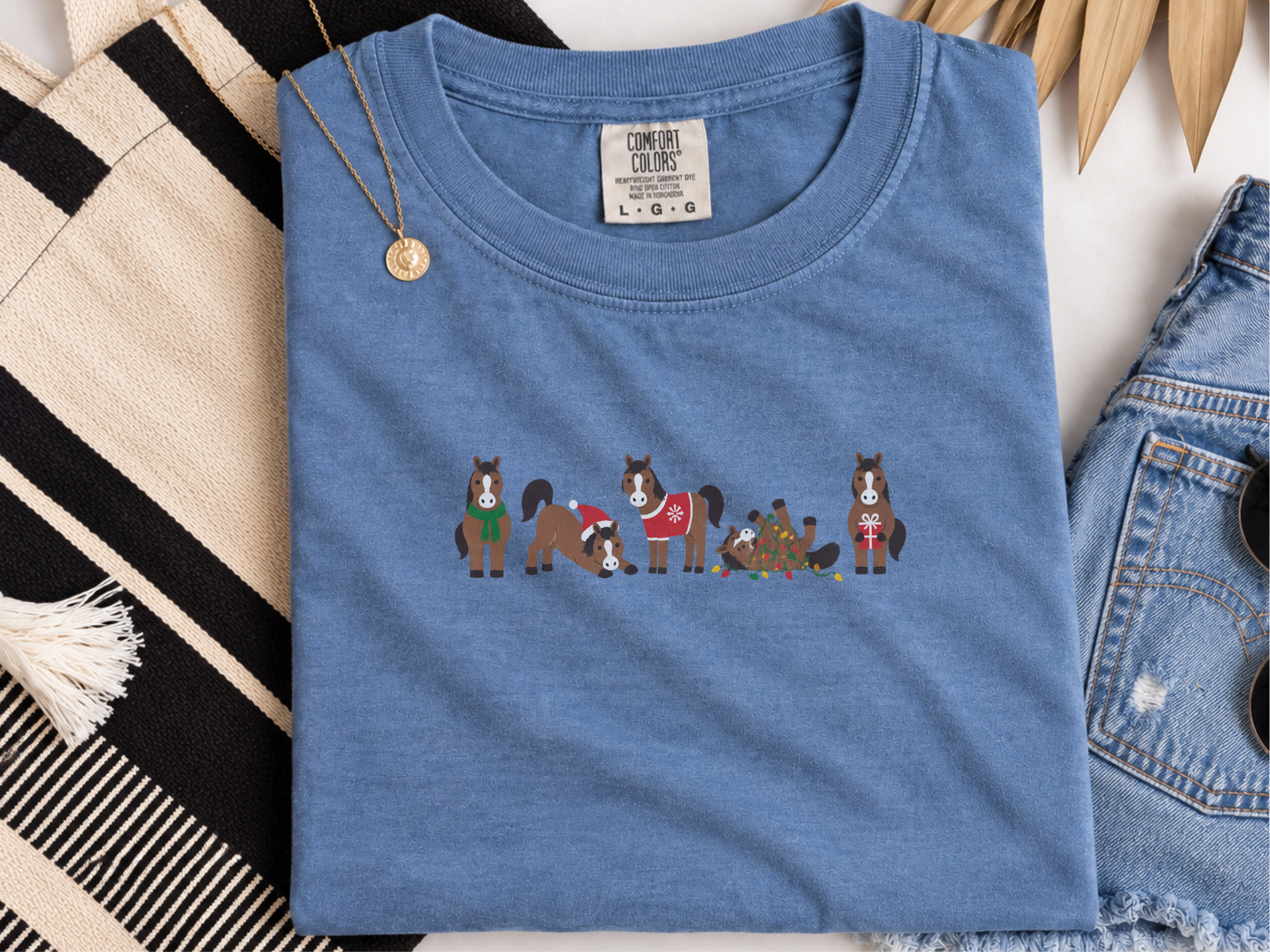 Cute Christmas Horses Lineup funny shirt - photo 6