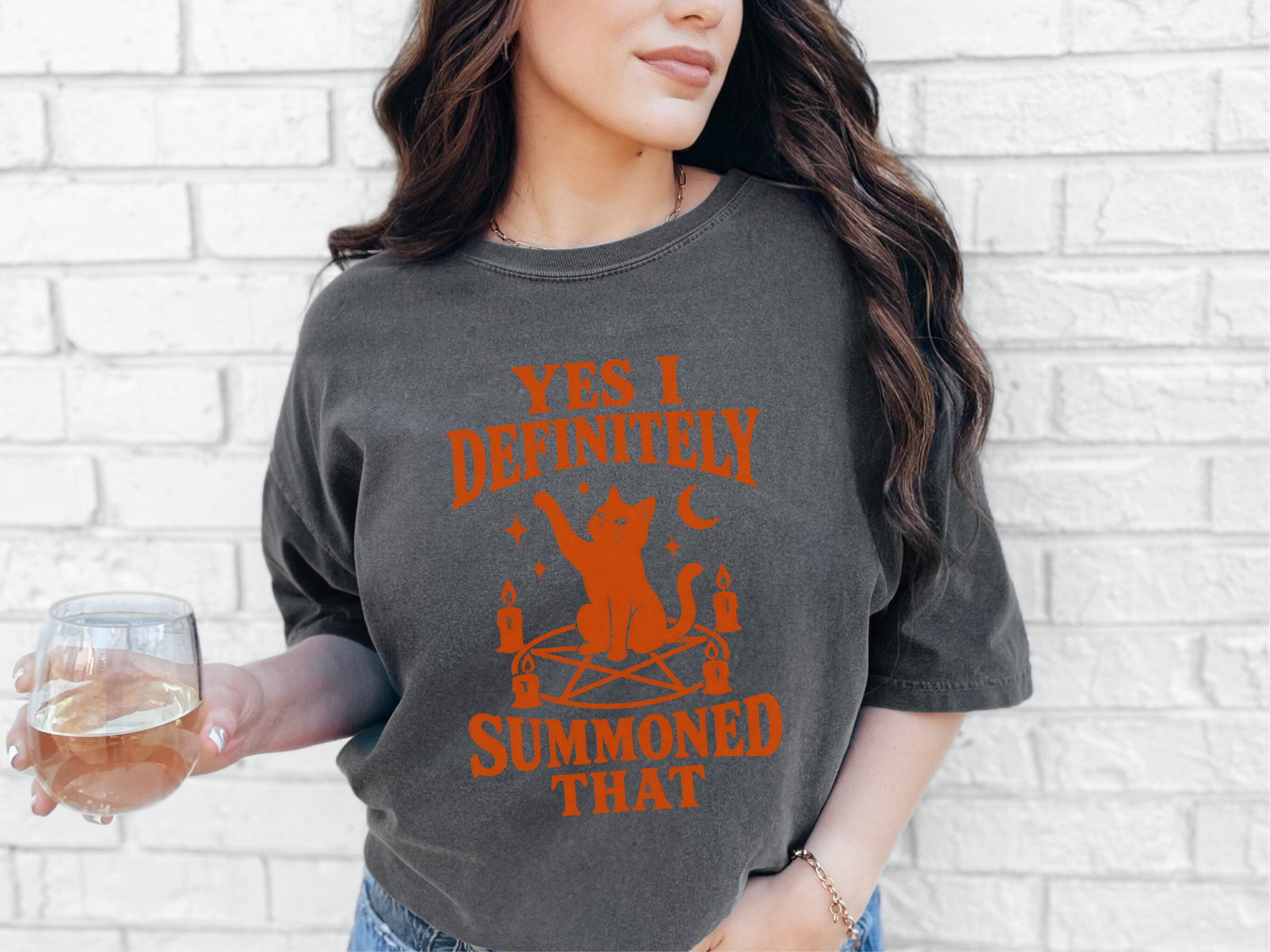 Summoned That Cat Pentagram Ritual funny shirt - photo 3