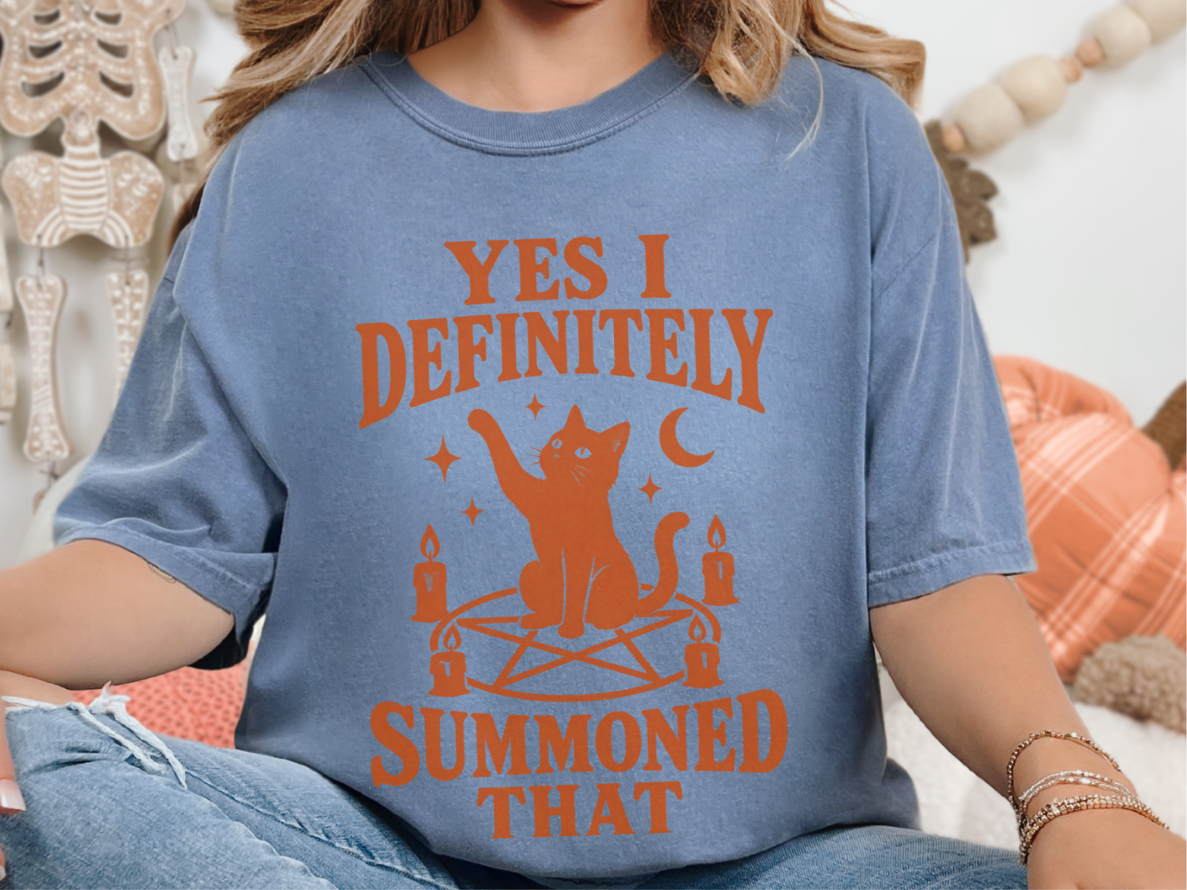 Summoned That Cat Pentagram Ritual funny shirt - photo 7