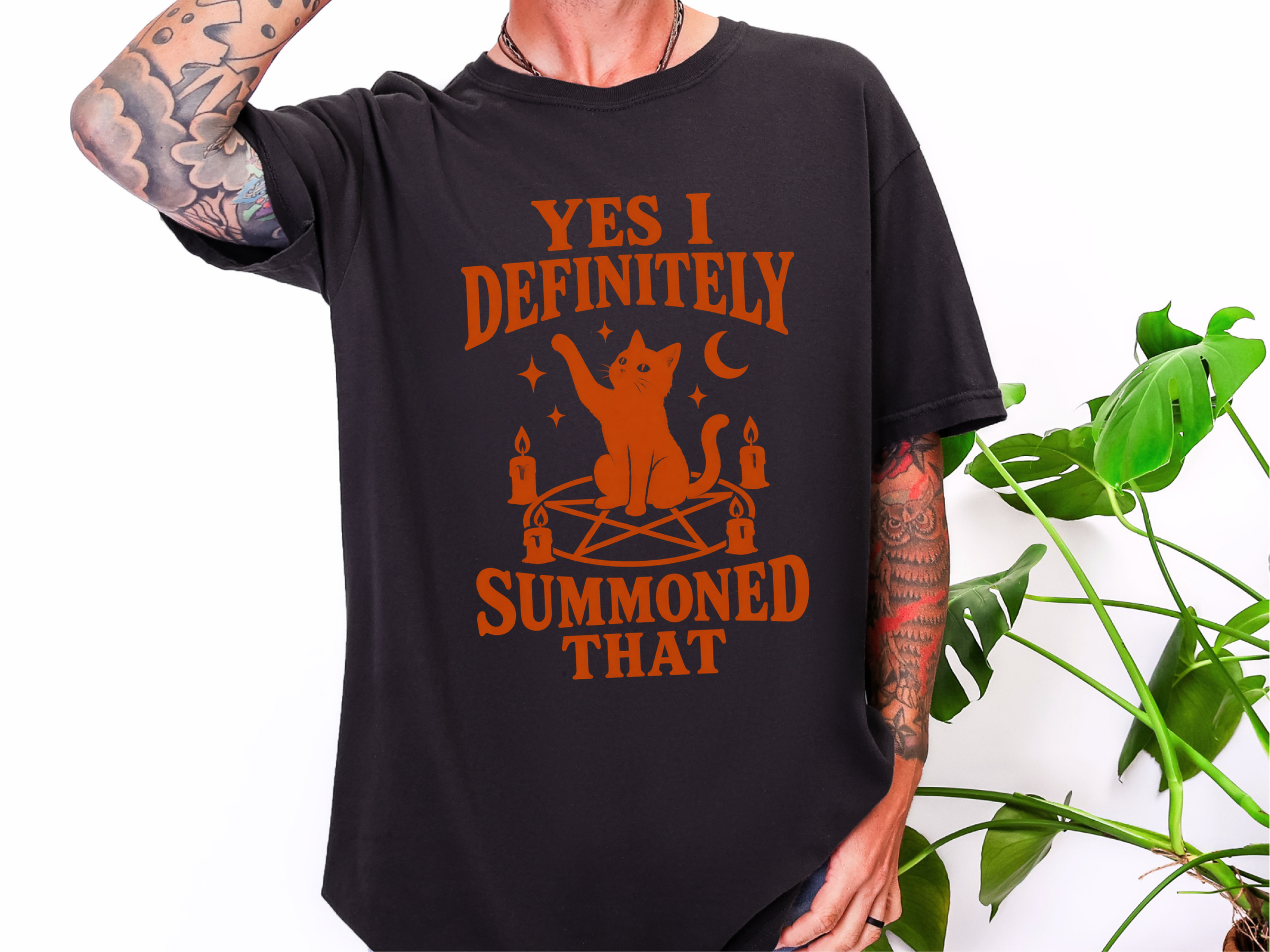 Summoned That Cat Pentagram Ritual funny shirt - photo 2