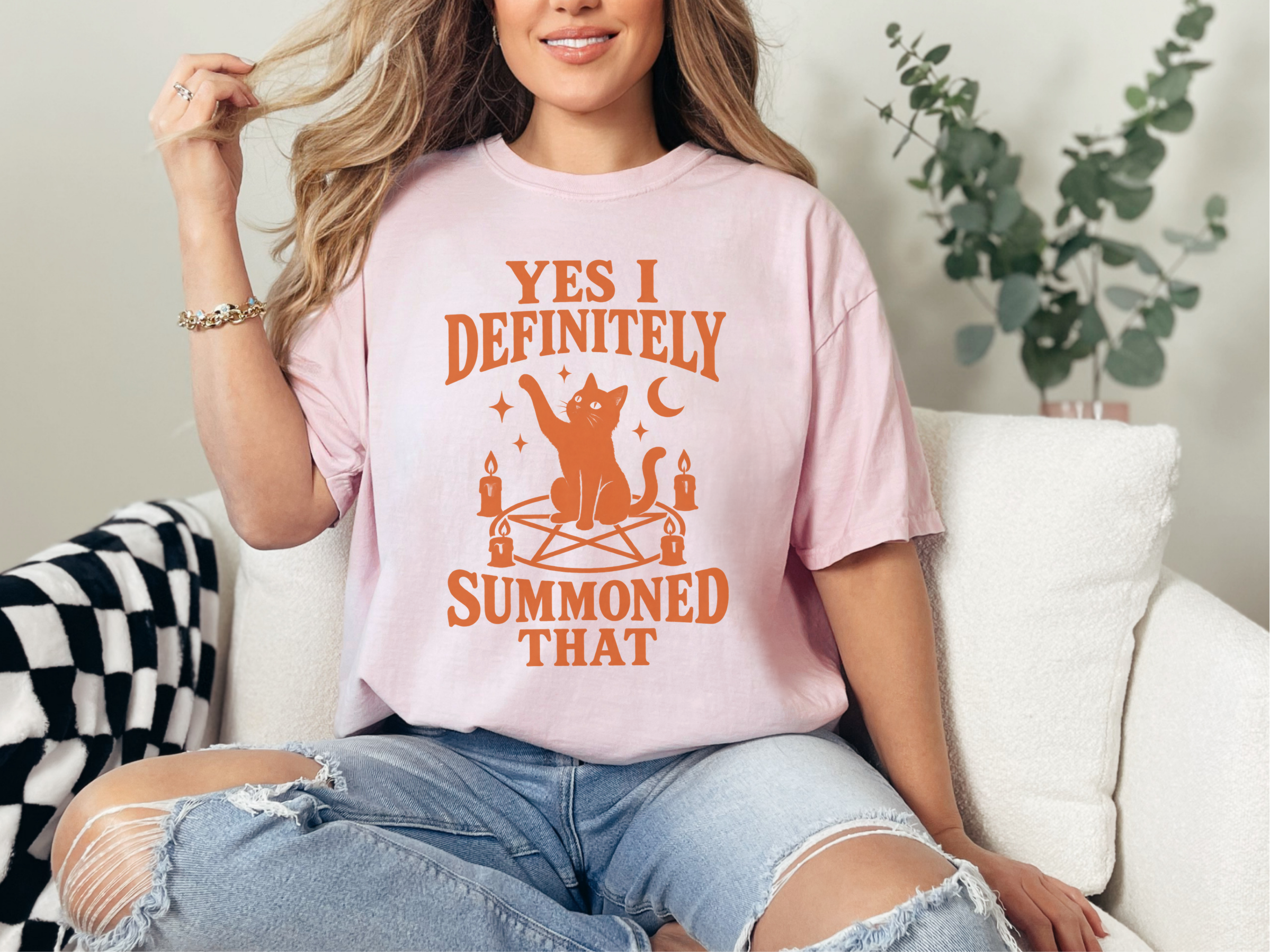 Summoned That Cat Pentagram Ritual funny shirt - photo 4