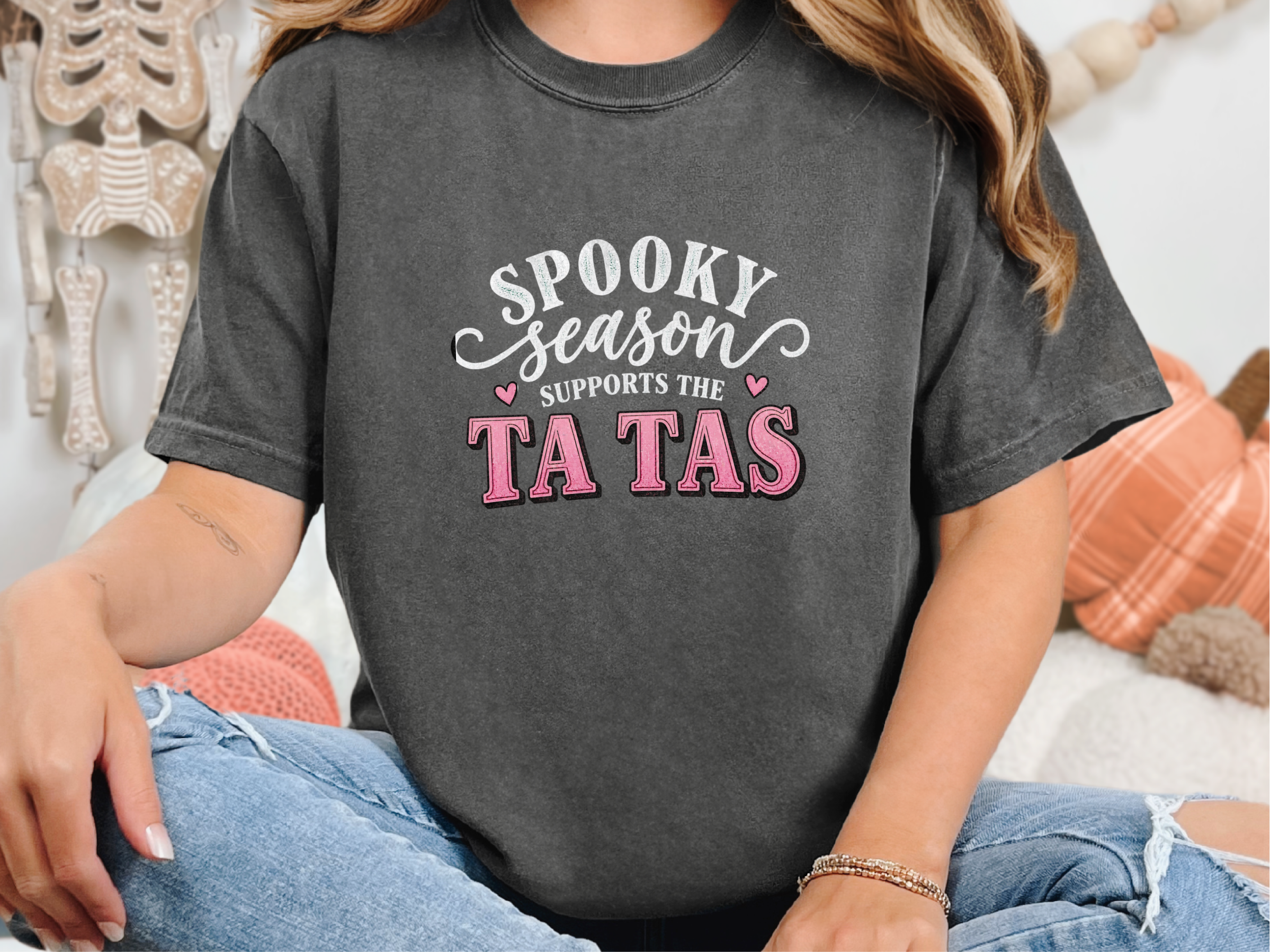 Spooky Season Supports Ta Tas funny shirt - photo 5