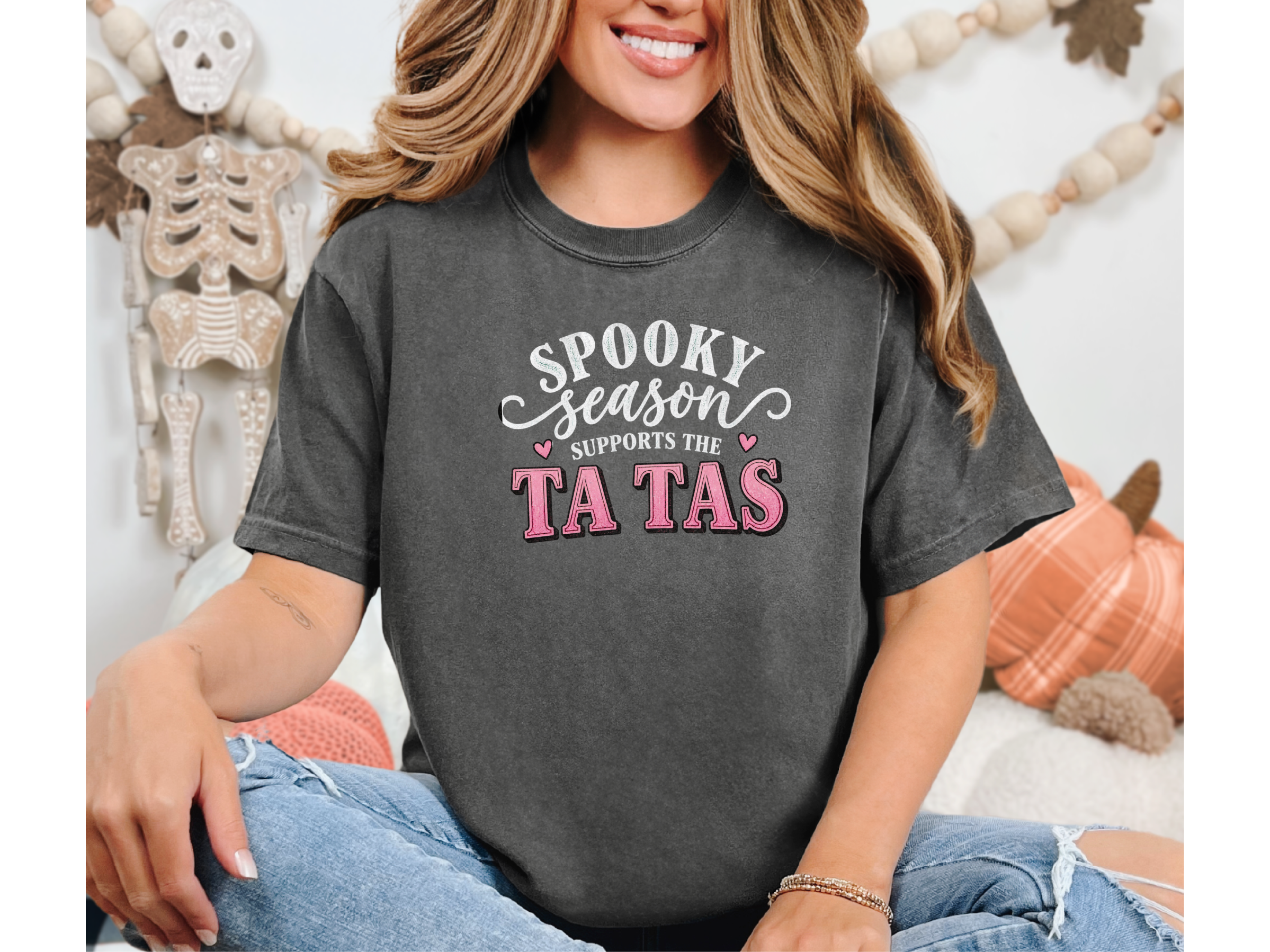 Spooky Season Supports Ta Tas funny shirt - photo 4