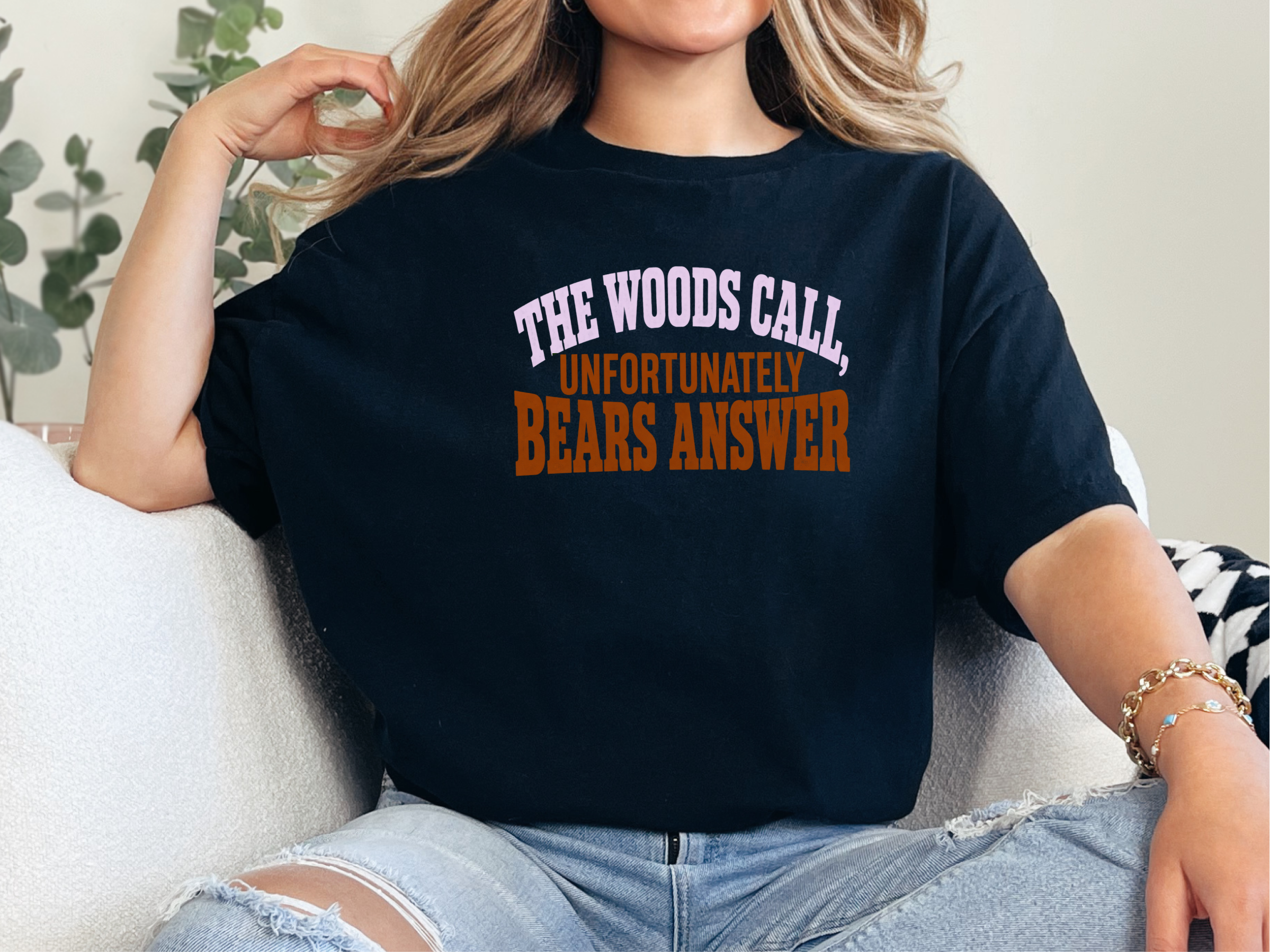 The Woods Call Bears Answer Typography funny shirt - photo 3