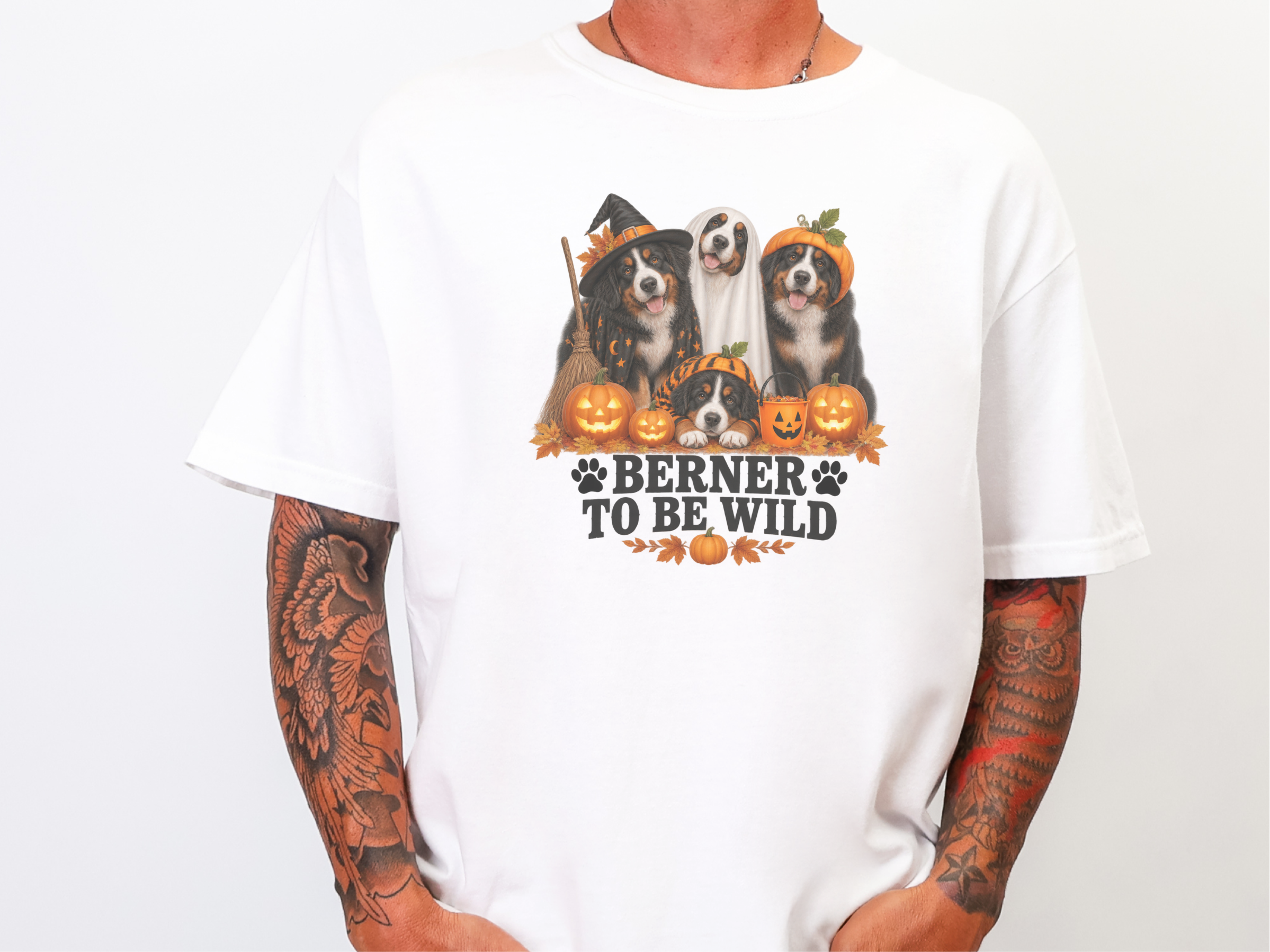 Berner To Be Wild Halloween Dogs Comfort Colors Shirt