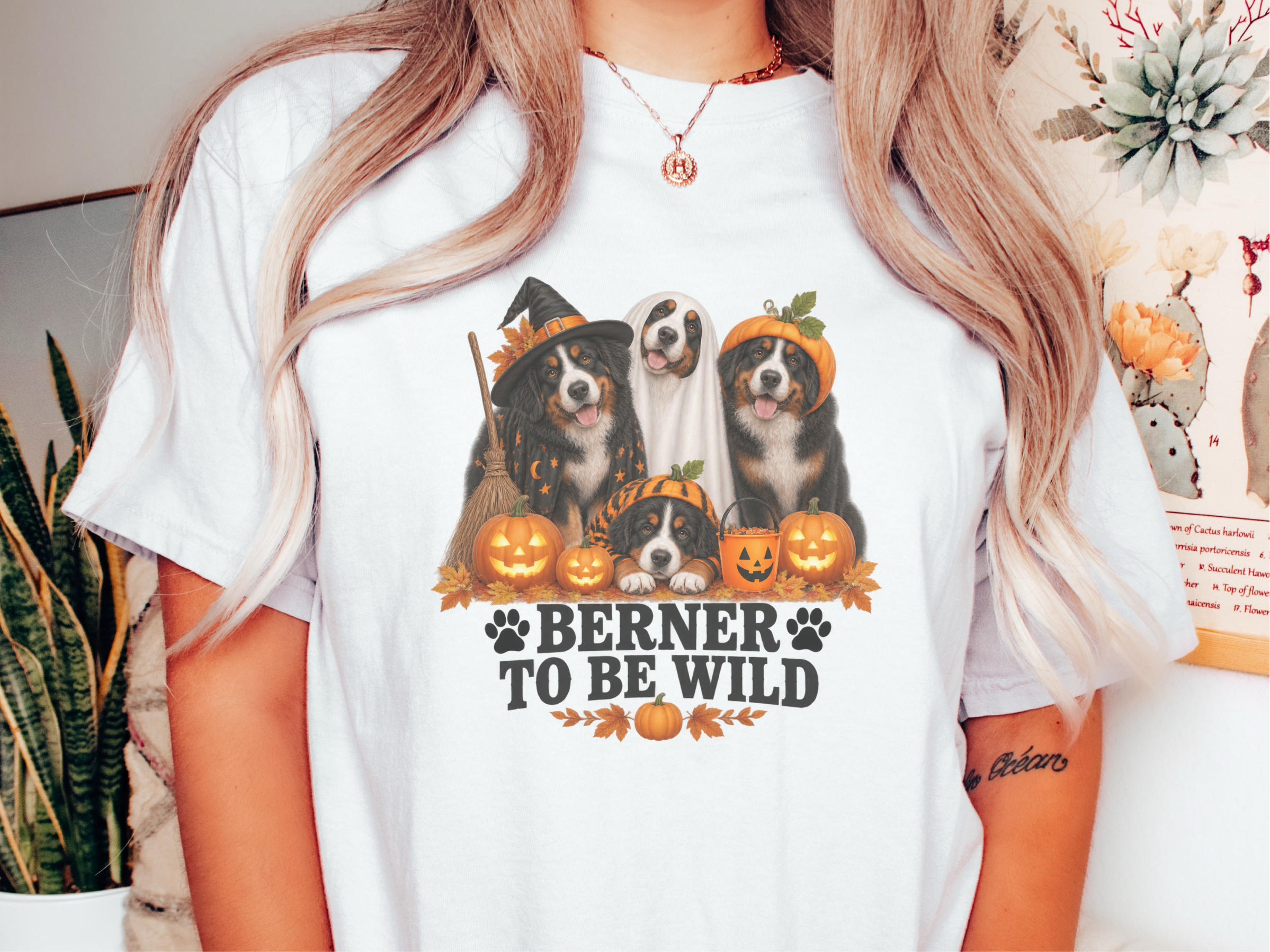 Berner To Be Wild Halloween Dogs doodle dog shirt - photo 1