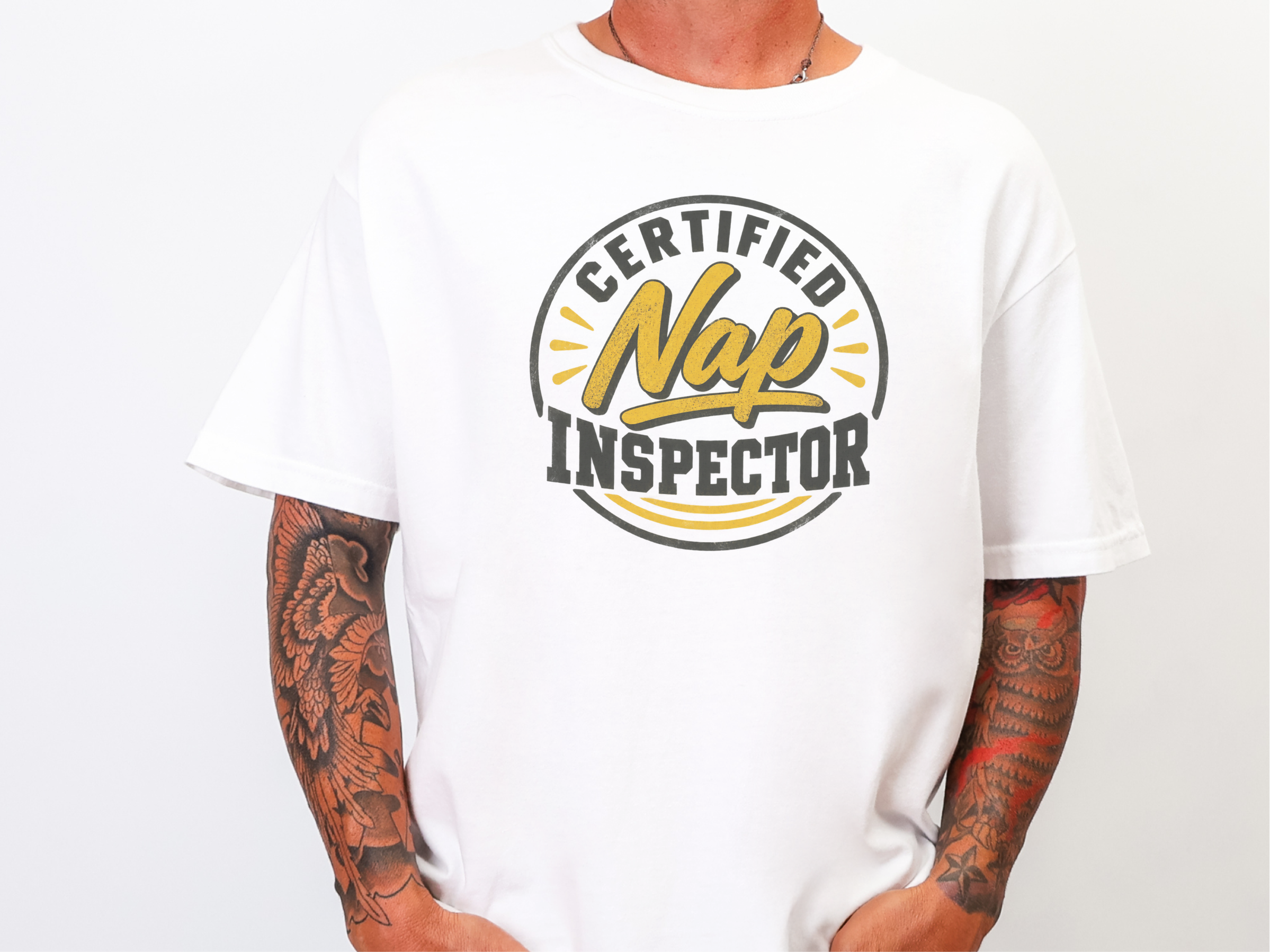 Certified Nap Inspector Round Badge