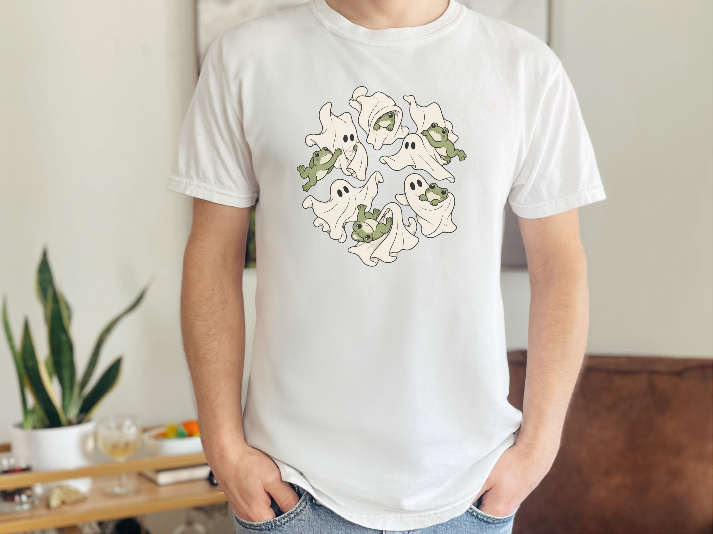 Ghosts Playing With Sir Froggy funny shirt - photo 2
