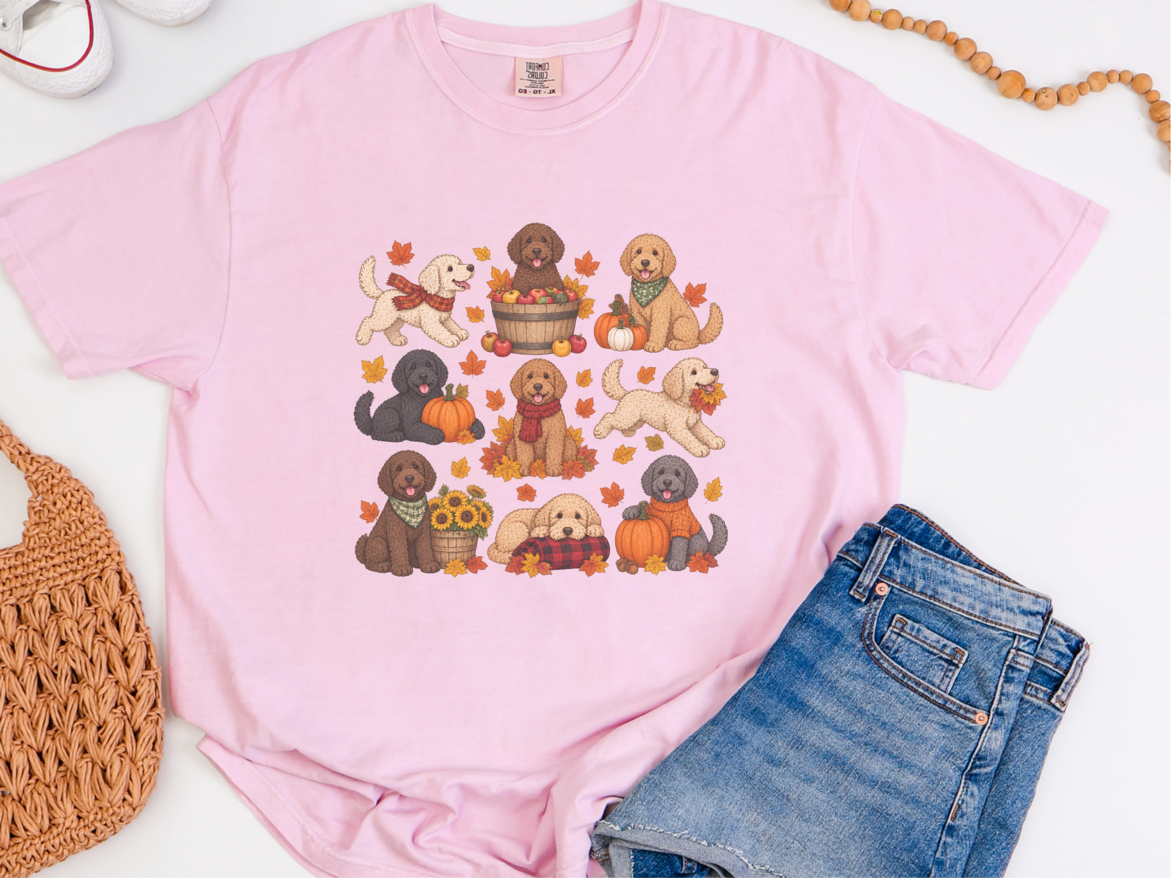 Autumn Labradoodles Fall Fun doodle dog shirt - photo 6
