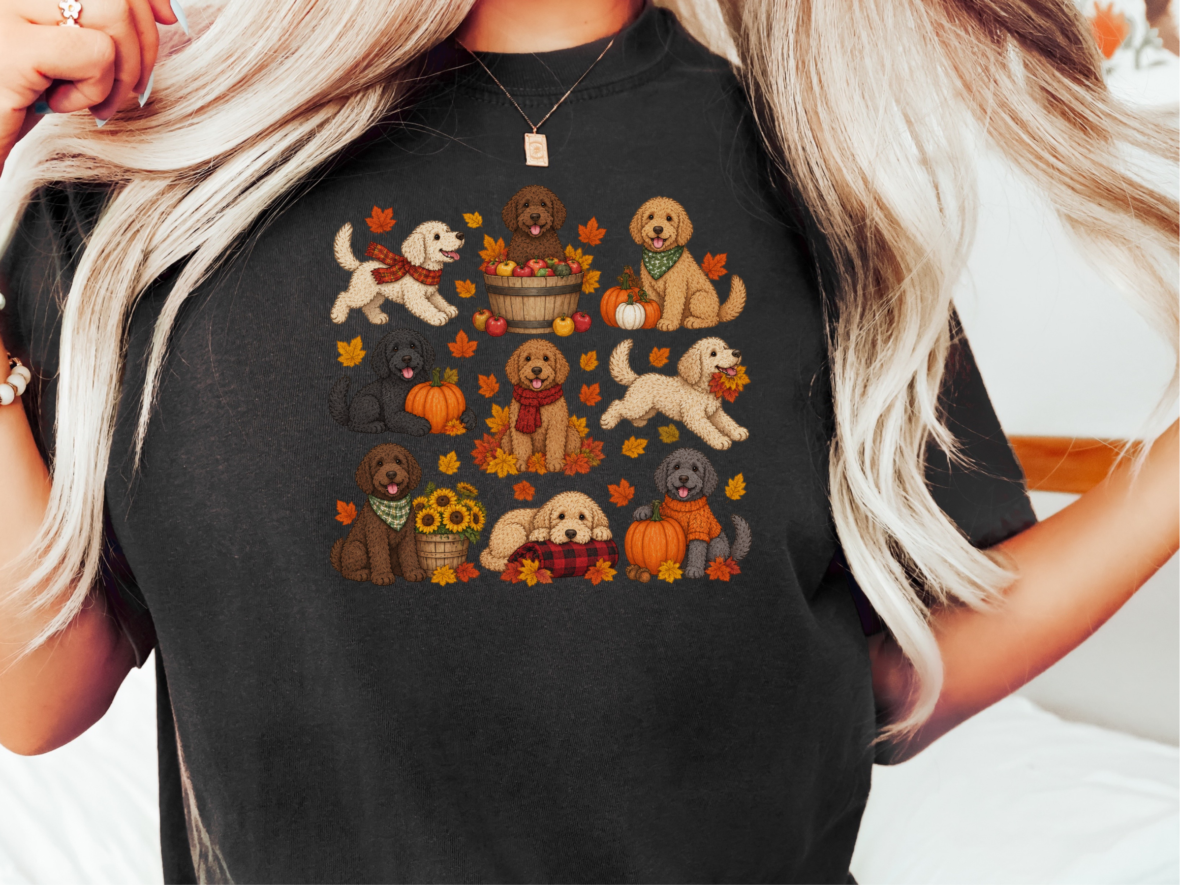 Autumn Labradoodles Fall Fun doodle dog shirt - photo 1