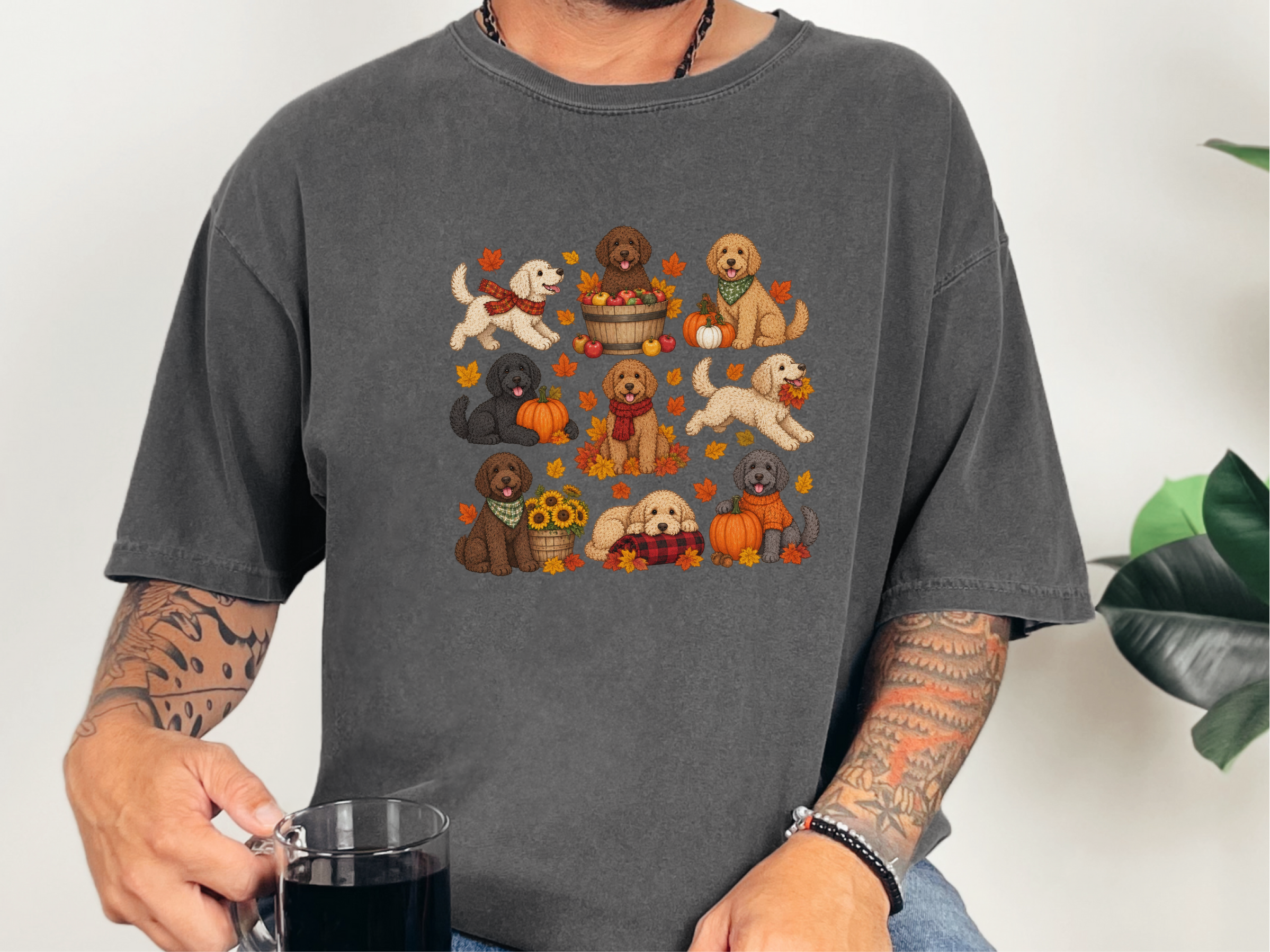 Autumn Labradoodles Fall Fun doodle dog shirt - photo 5
