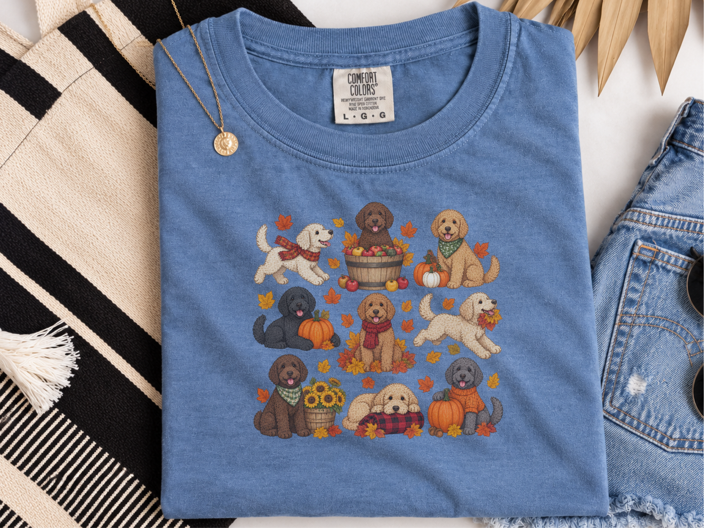 Autumn Labradoodles Fall Fun doodle dog shirt - photo 7