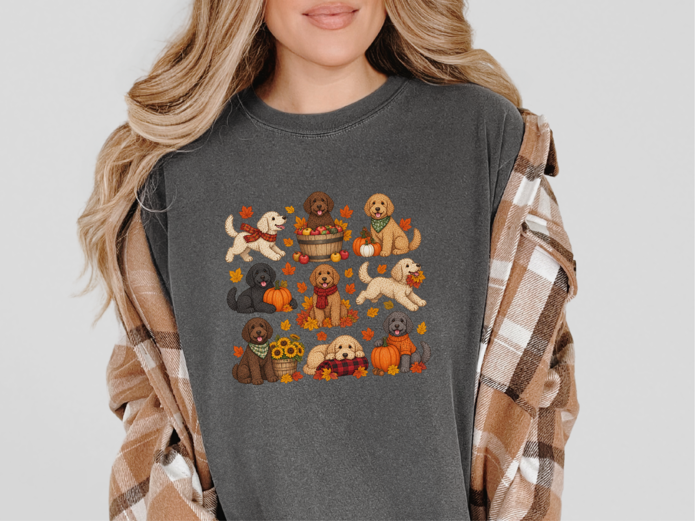 Autumn Labradoodles Fall Fun doodle dog shirt - photo 4