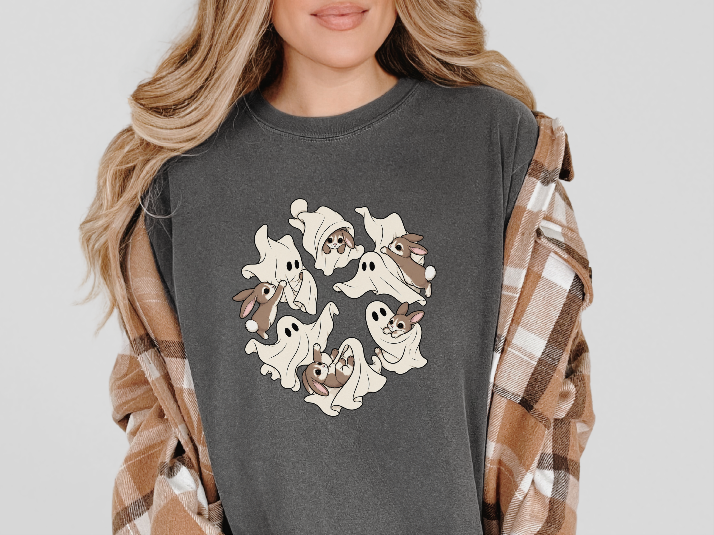 Ghosts Playing Bunny Rabbits funny shirt - photo 7