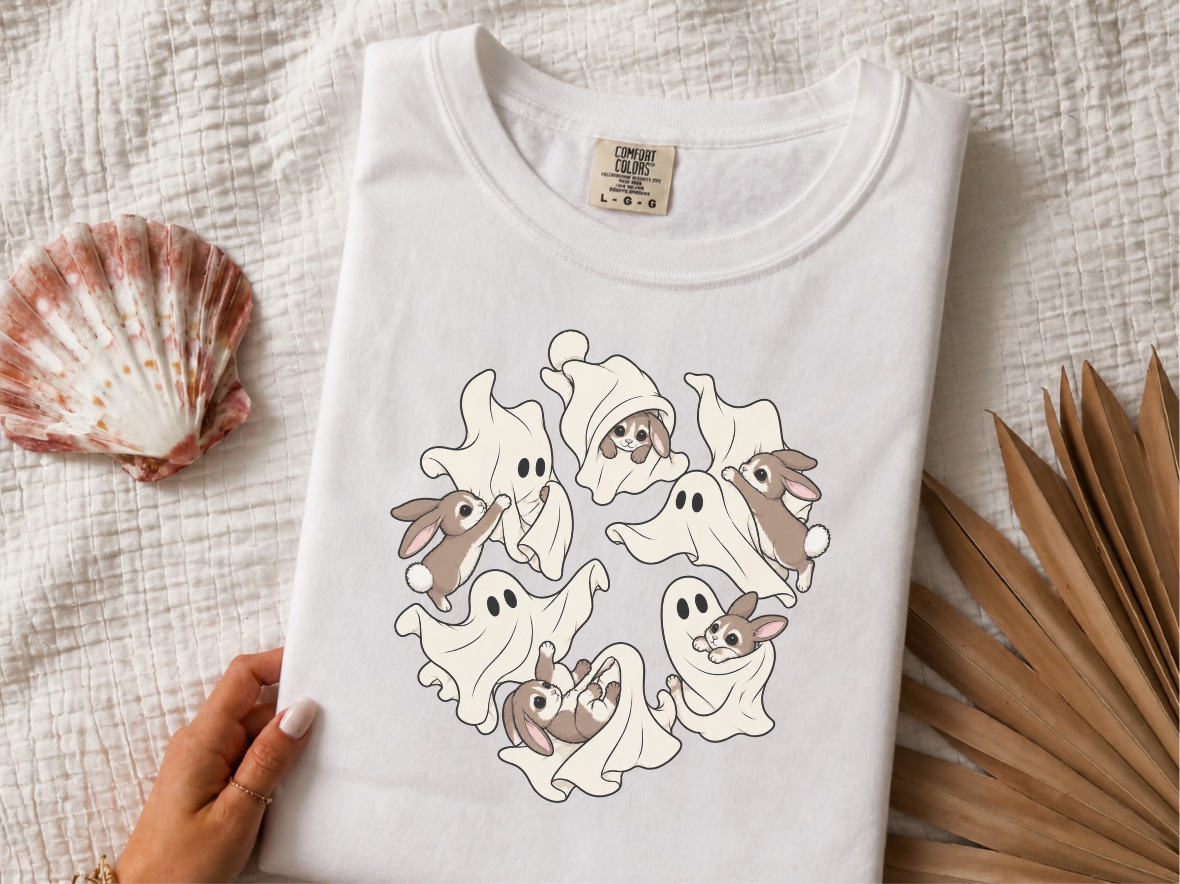 Ghosts Playing Bunny Rabbits funny shirt - photo 1
