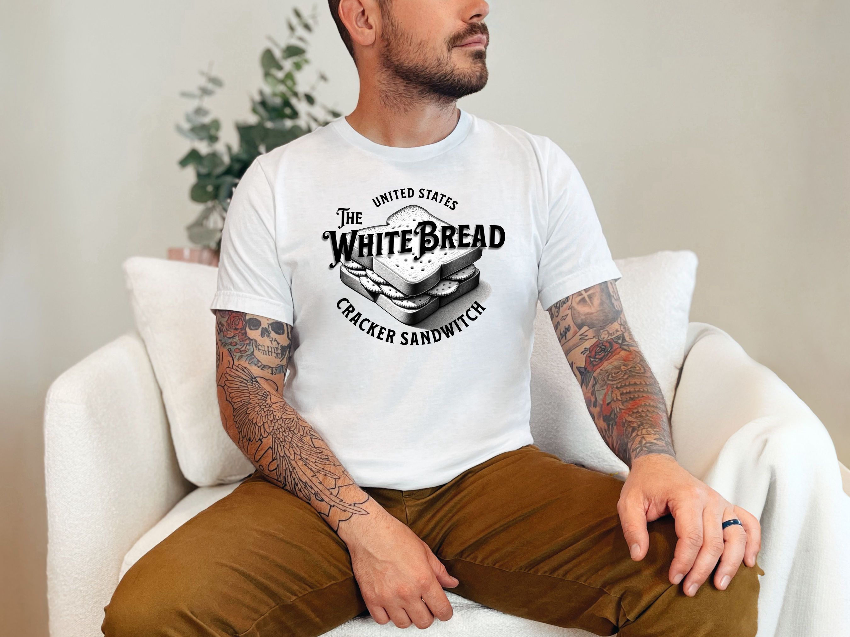 White Bread Cracker Sandwich funny shirt - photo 5