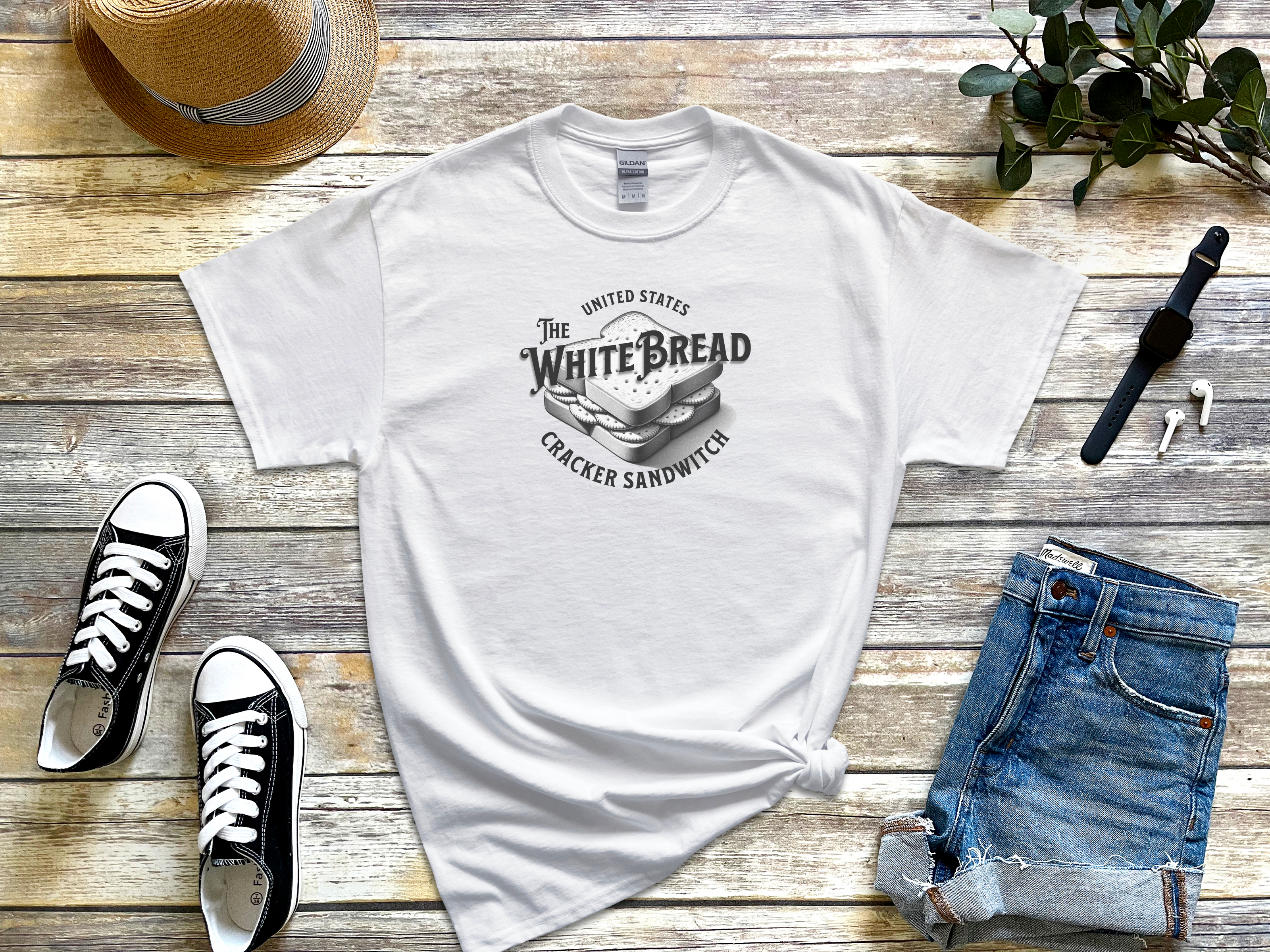 White Bread Cracker Sandwich funny shirt - photo 2