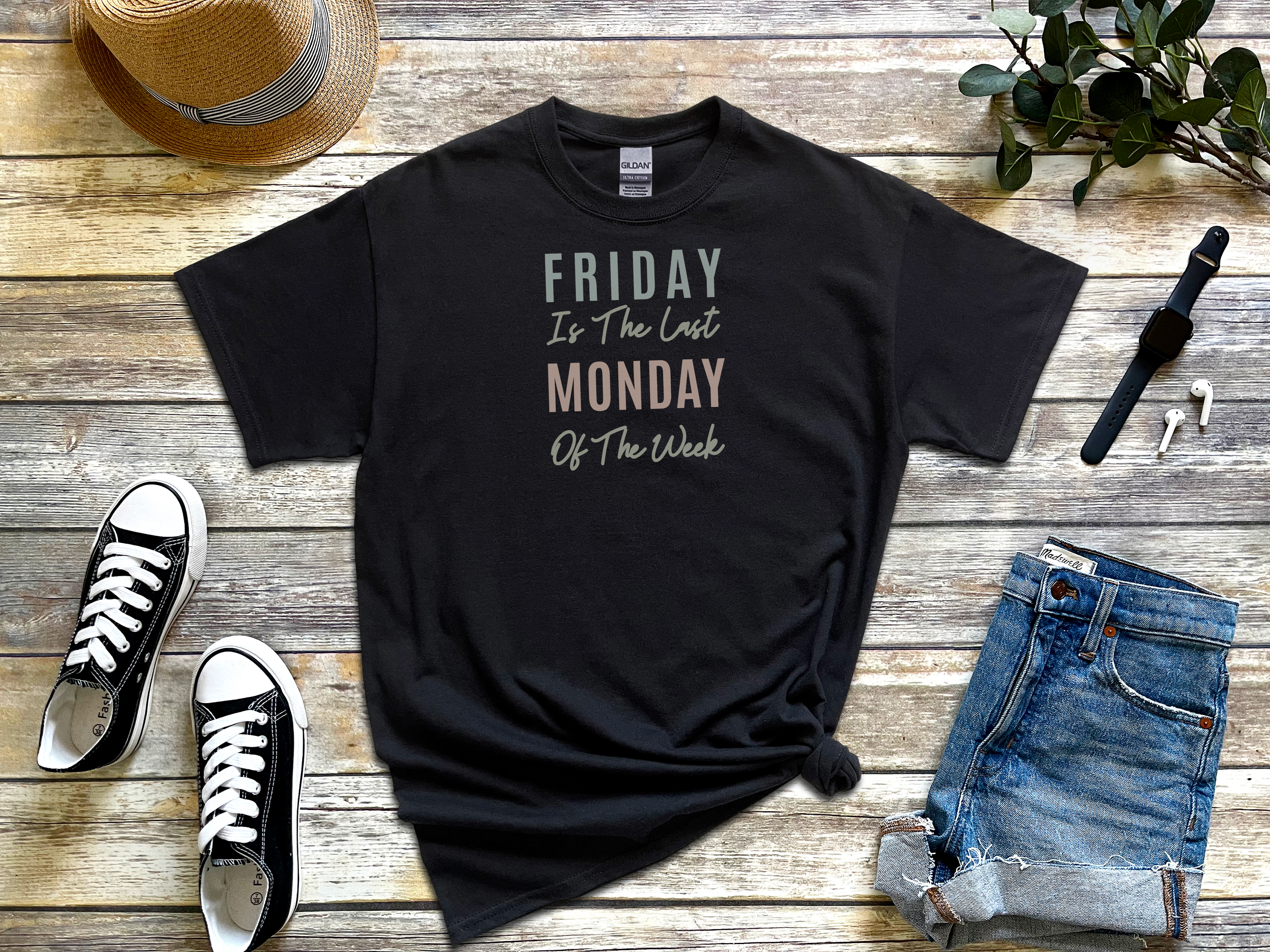 Friday is the last Monday of the week funny shirt - photo 6