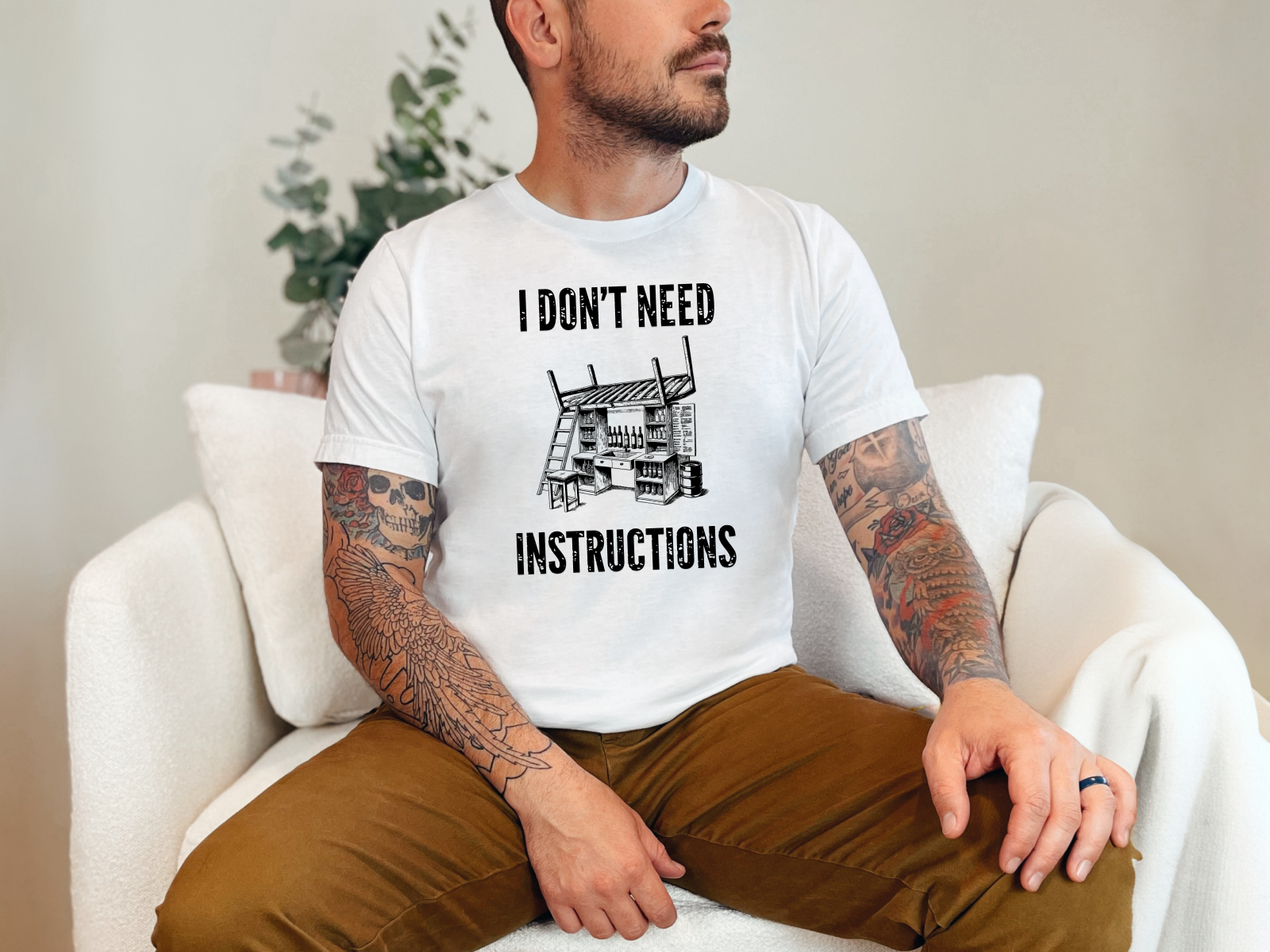 I Don't Need Instructions funny shirt - photo 3