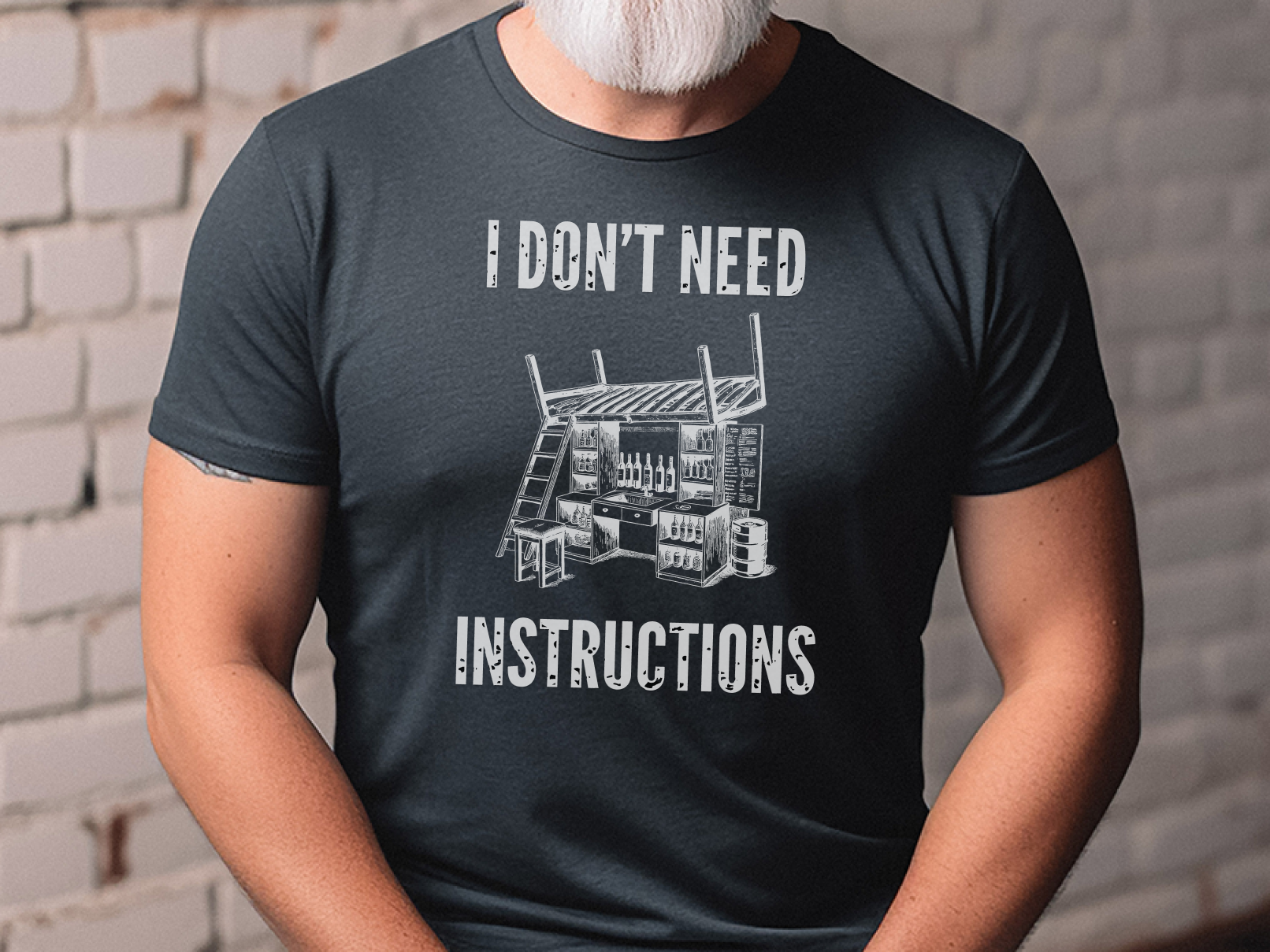 I Don't Need Instructions funny shirt - photo 5