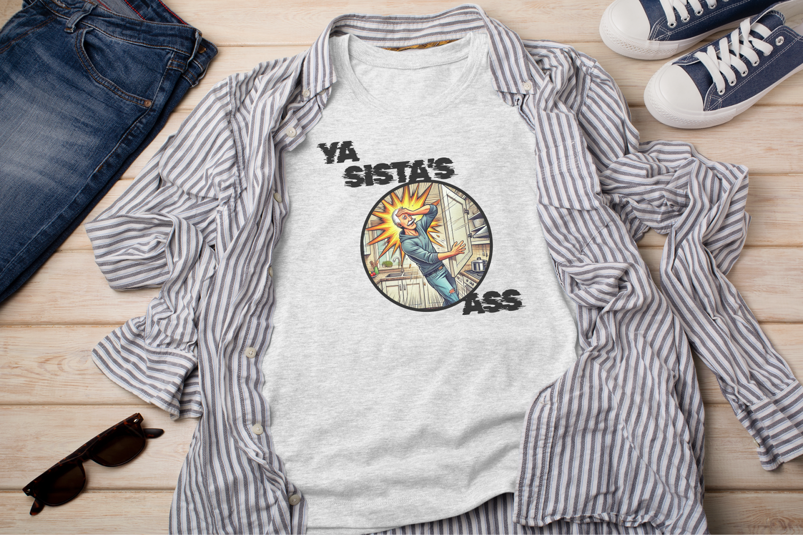 Ya Sista's Ass funny shirt - photo 2