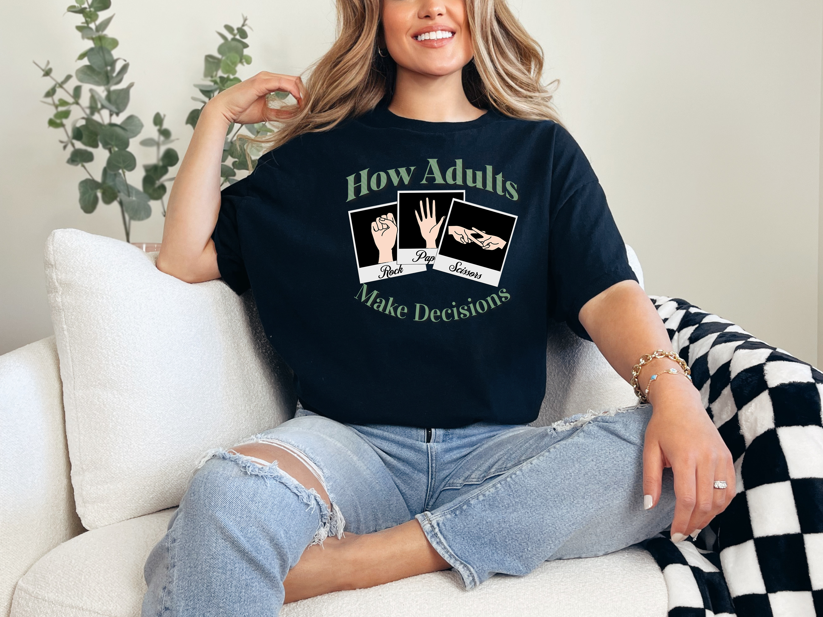Rock Paper Scissoring funny shirt - photo 2