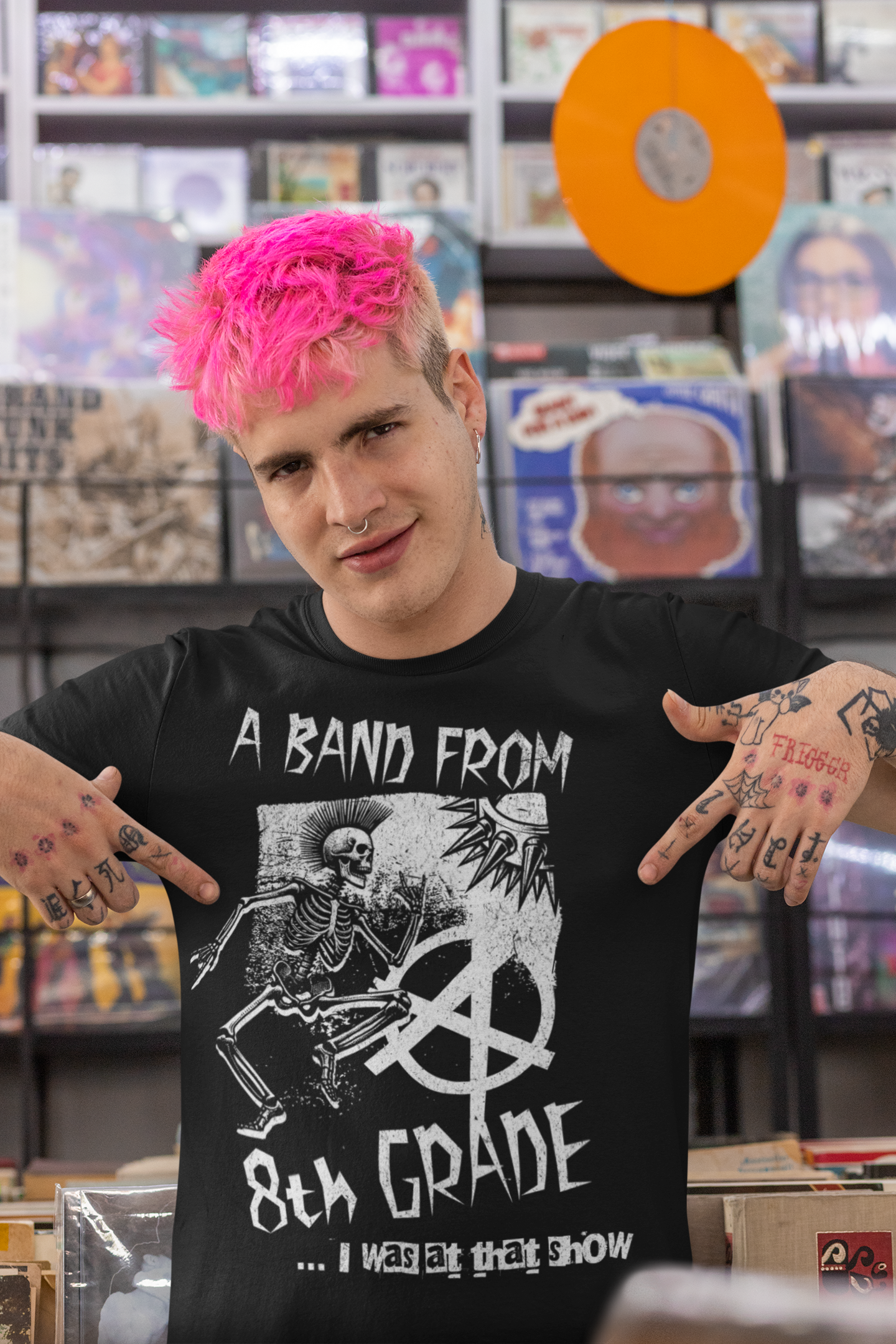 A Band From Eighth Grade Punk Rock Unisex Cotton Funny T-shirt - photo 5