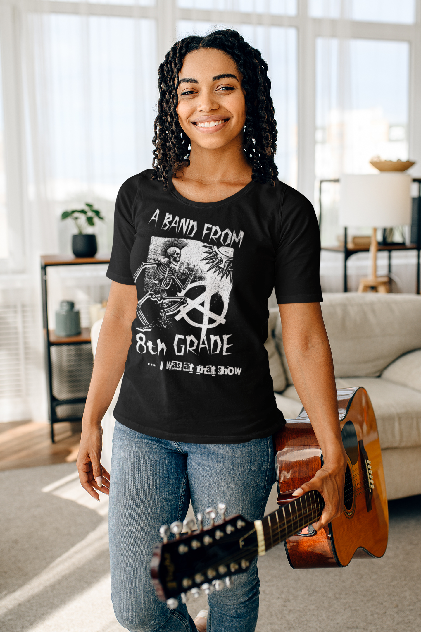 A Band From Eighth Grade Punk Rock Unisex Cotton Funny T-shirt - photo 6