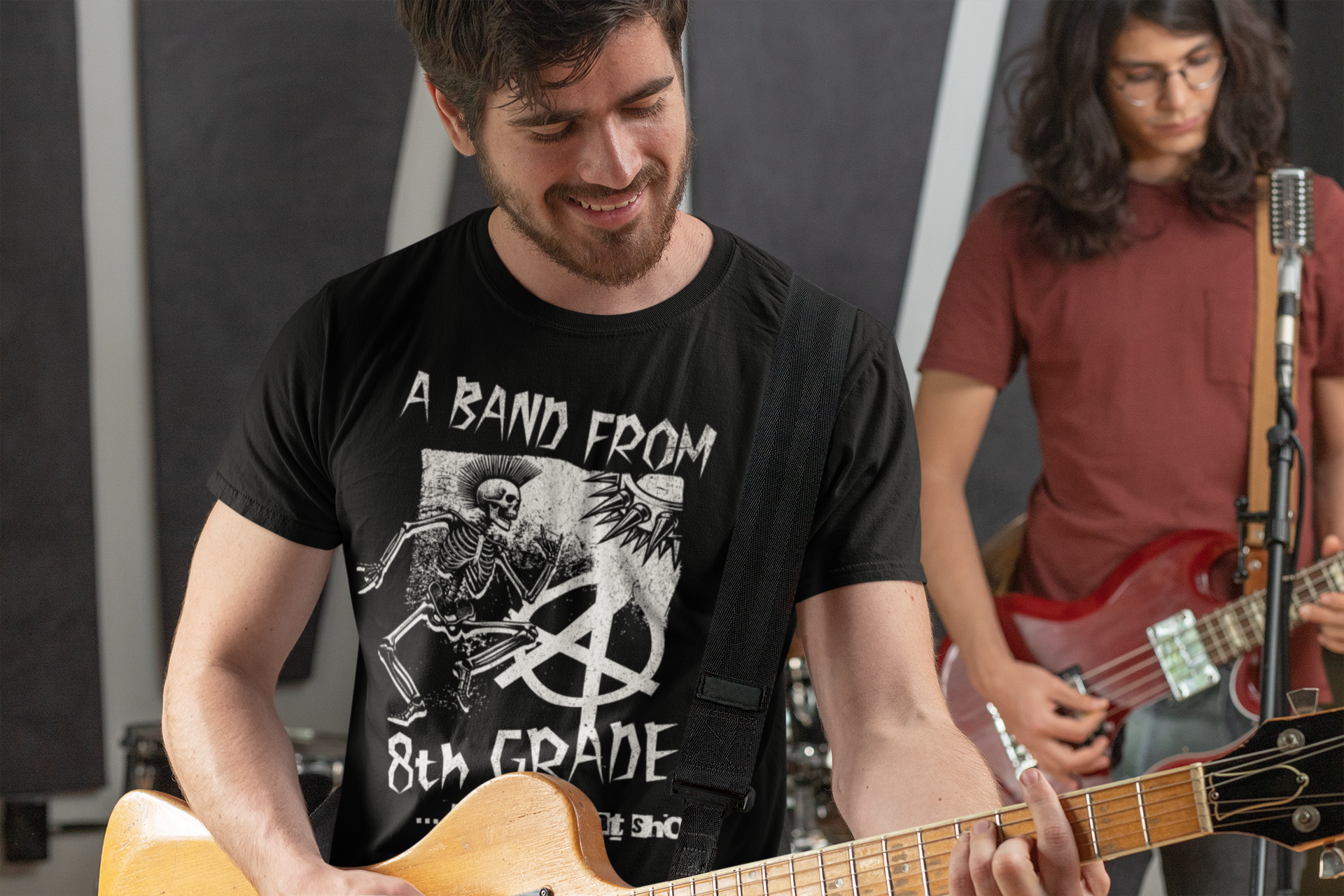 A Band From Eighth Grade Punk Rock Unisex Cotton Funny T-shirt - photo 7