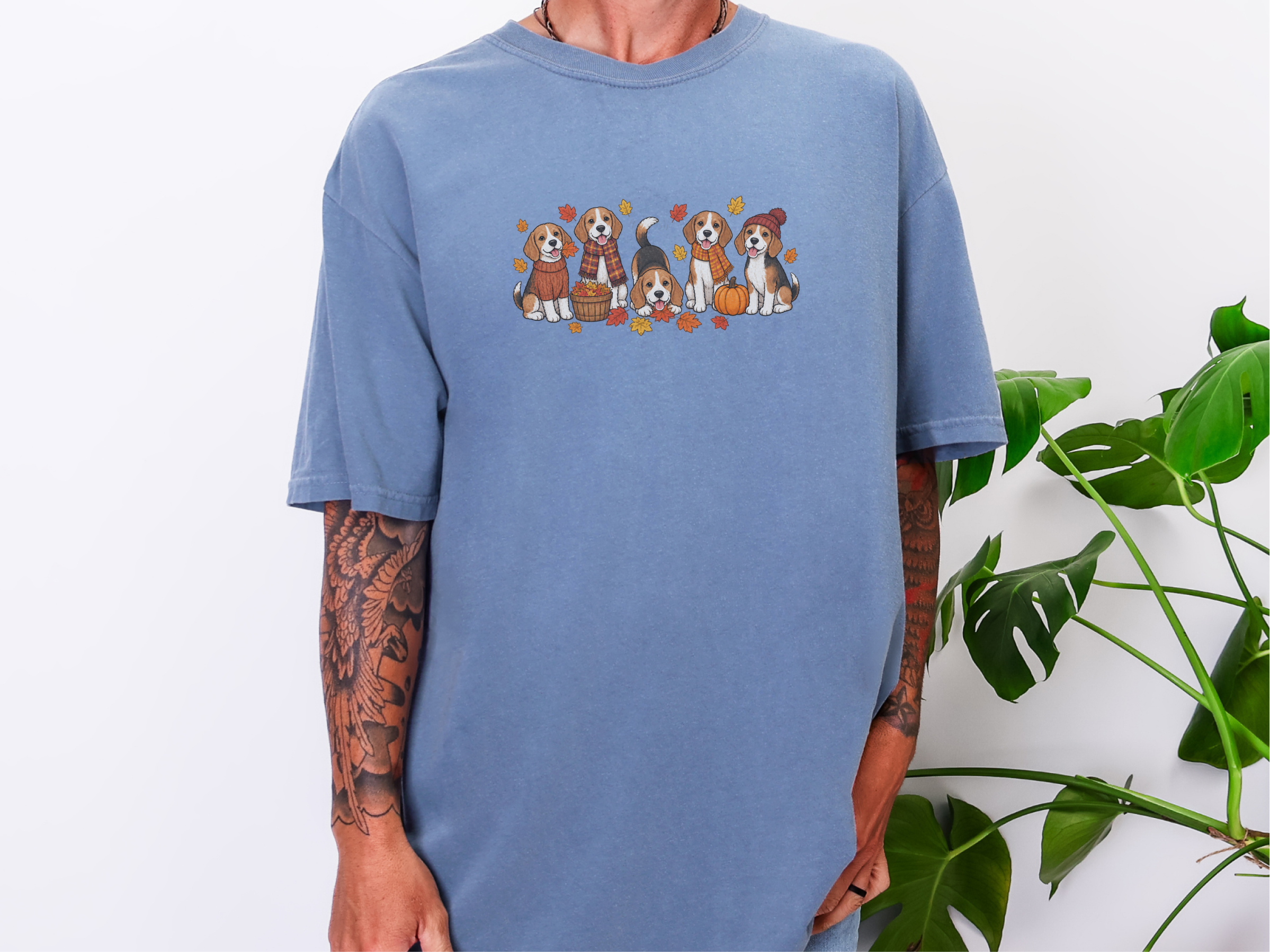 Cute Beagles Fall Activities doodle dog shirt - photo 8