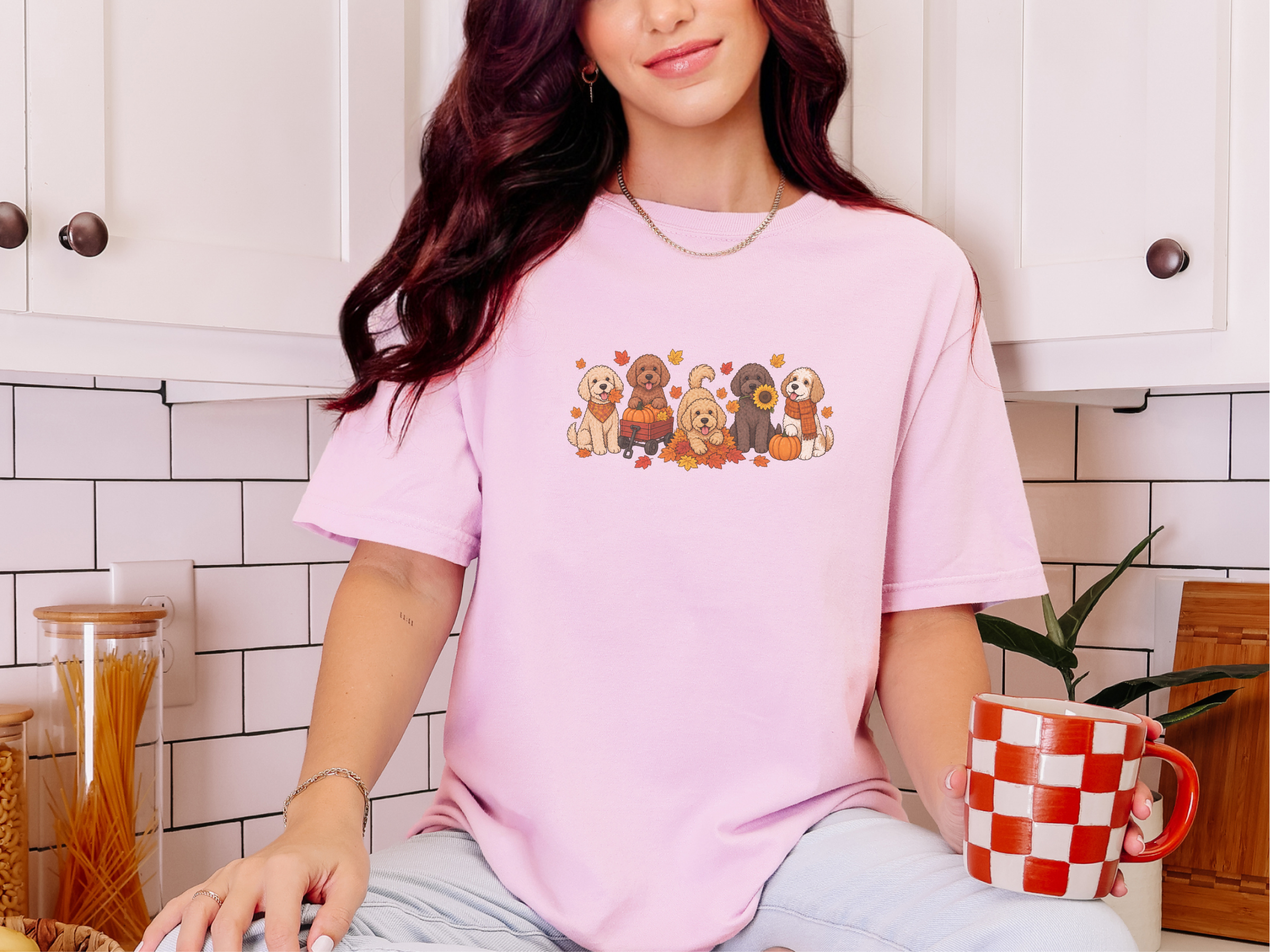 Cavapoo Fall Activities doodle dog shirt - photo 4