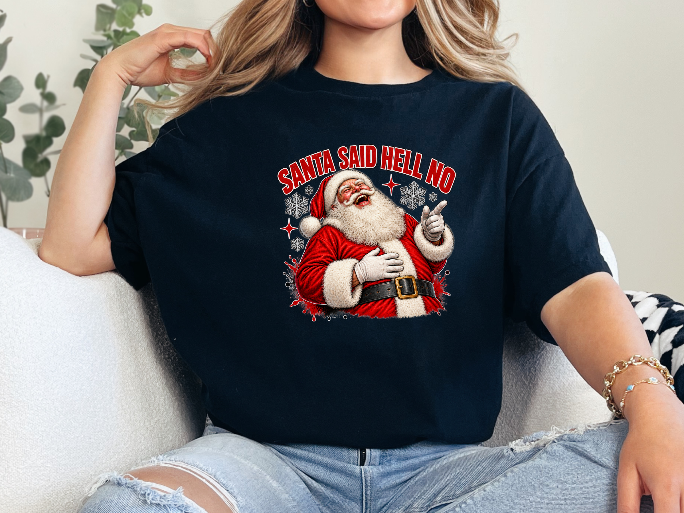 Laughing Santa Said Hell No