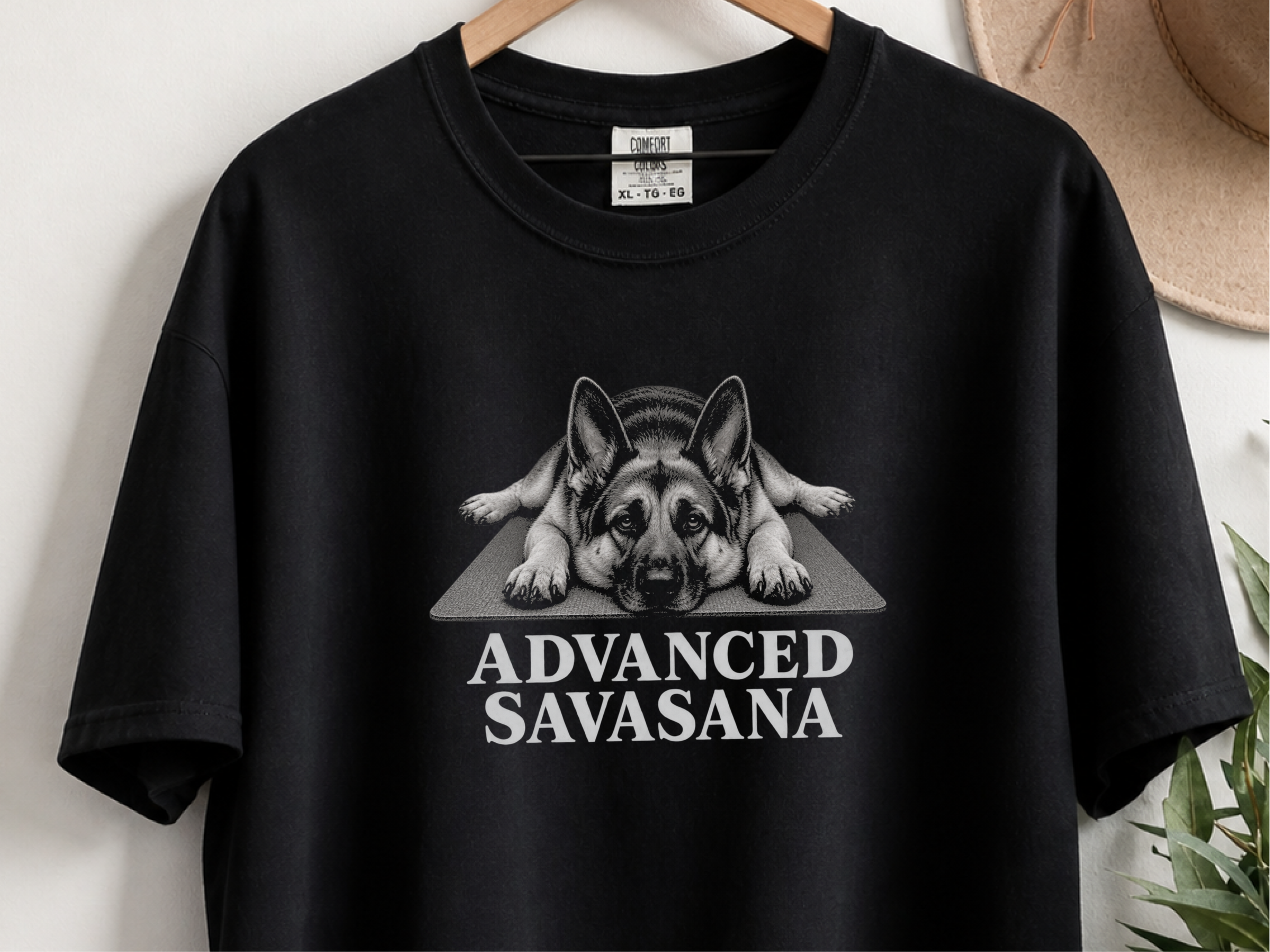 Advanced Savasana German Shepherd