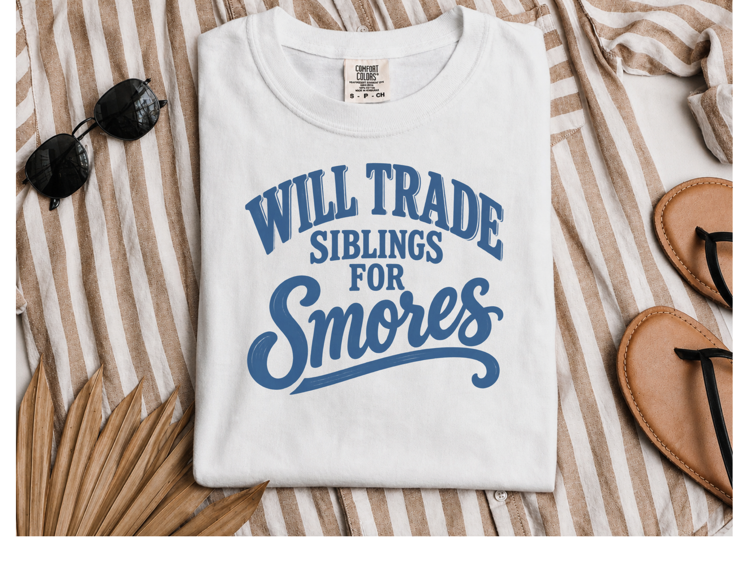 Will Trade Siblings For Smores Typography funny shirt - photo 1
