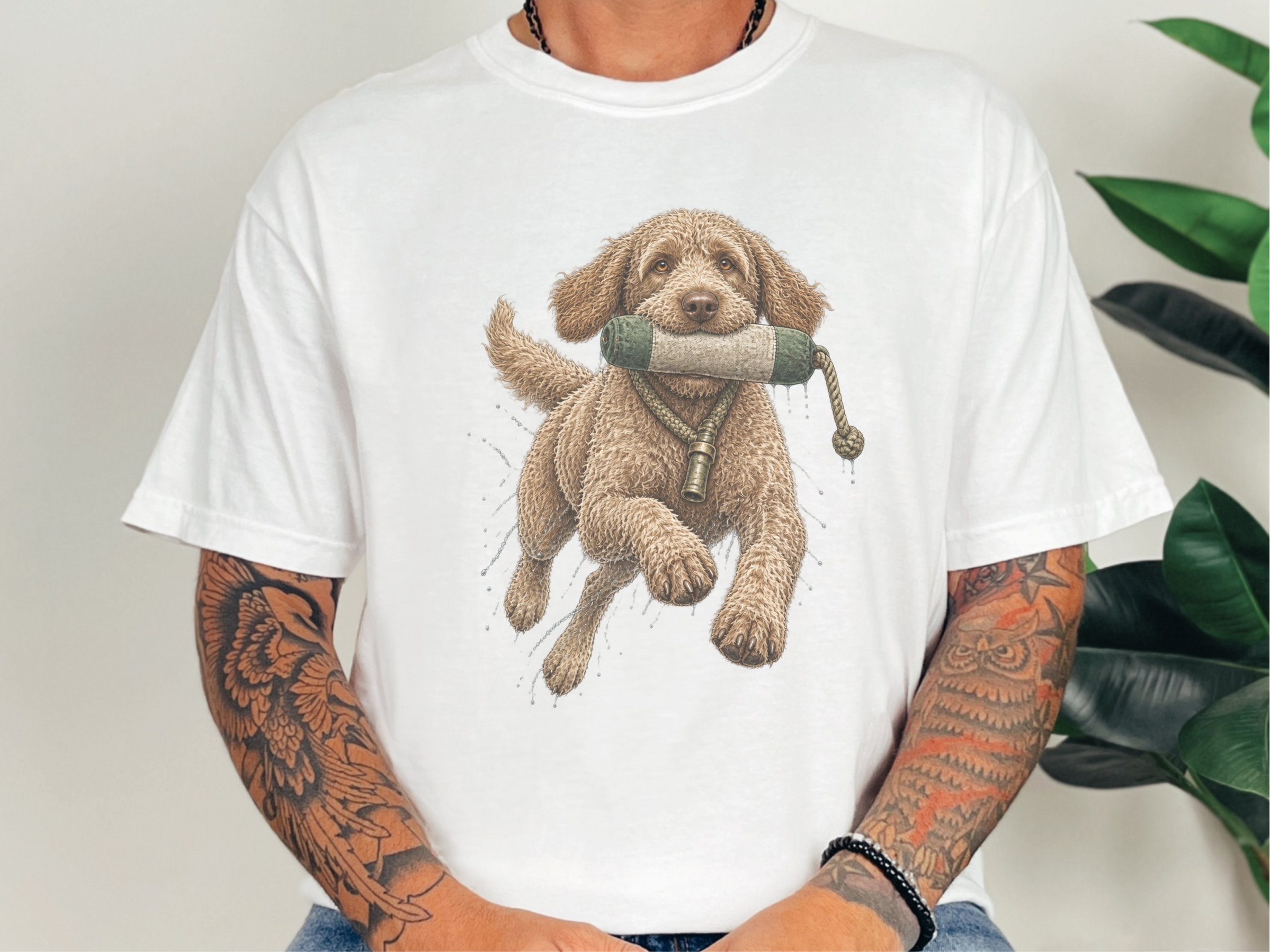 Labradoodle Water Retriever doodle dog shirt - photo 1