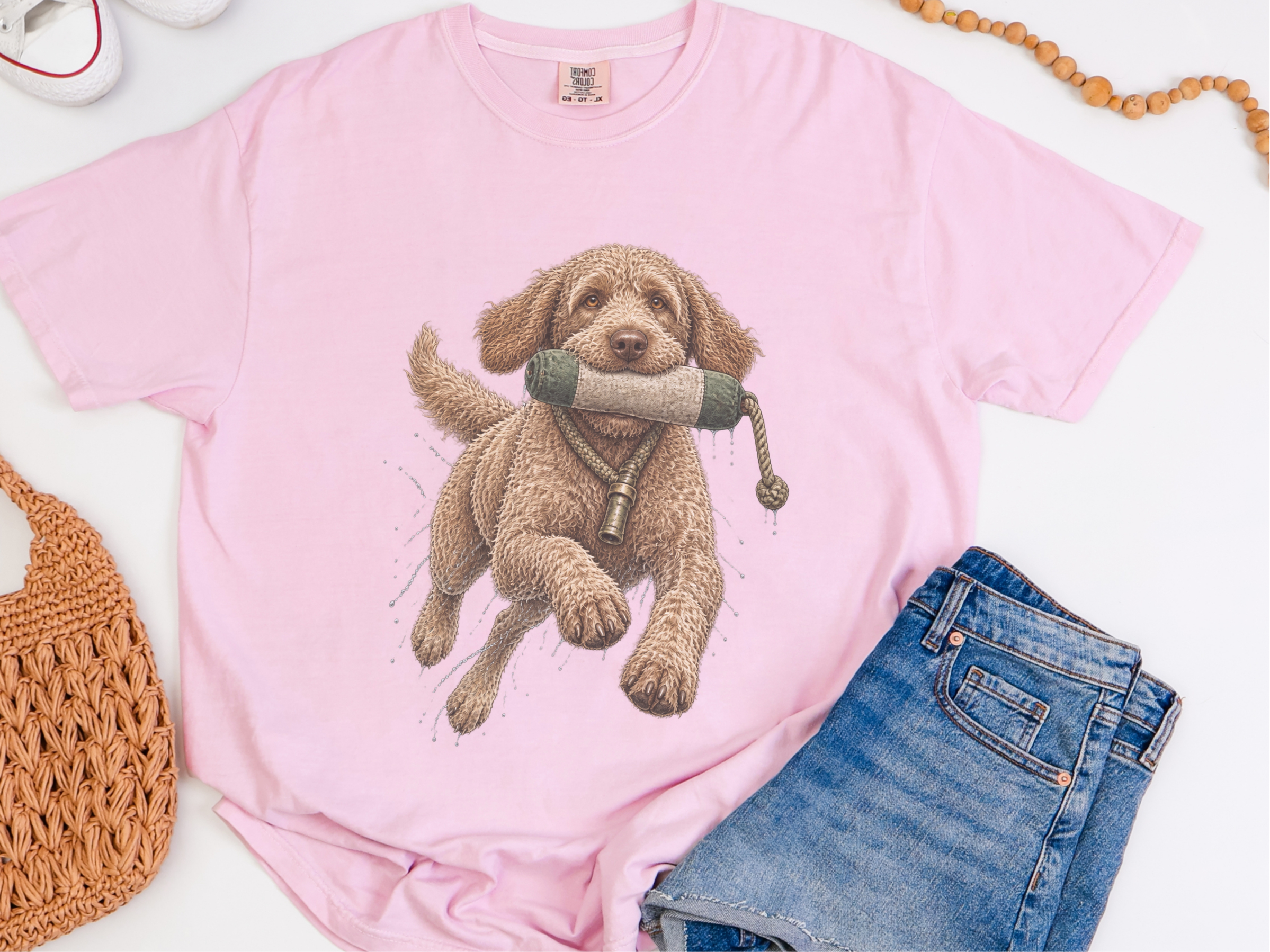 Labradoodle Water Retriever doodle dog shirt - photo 6