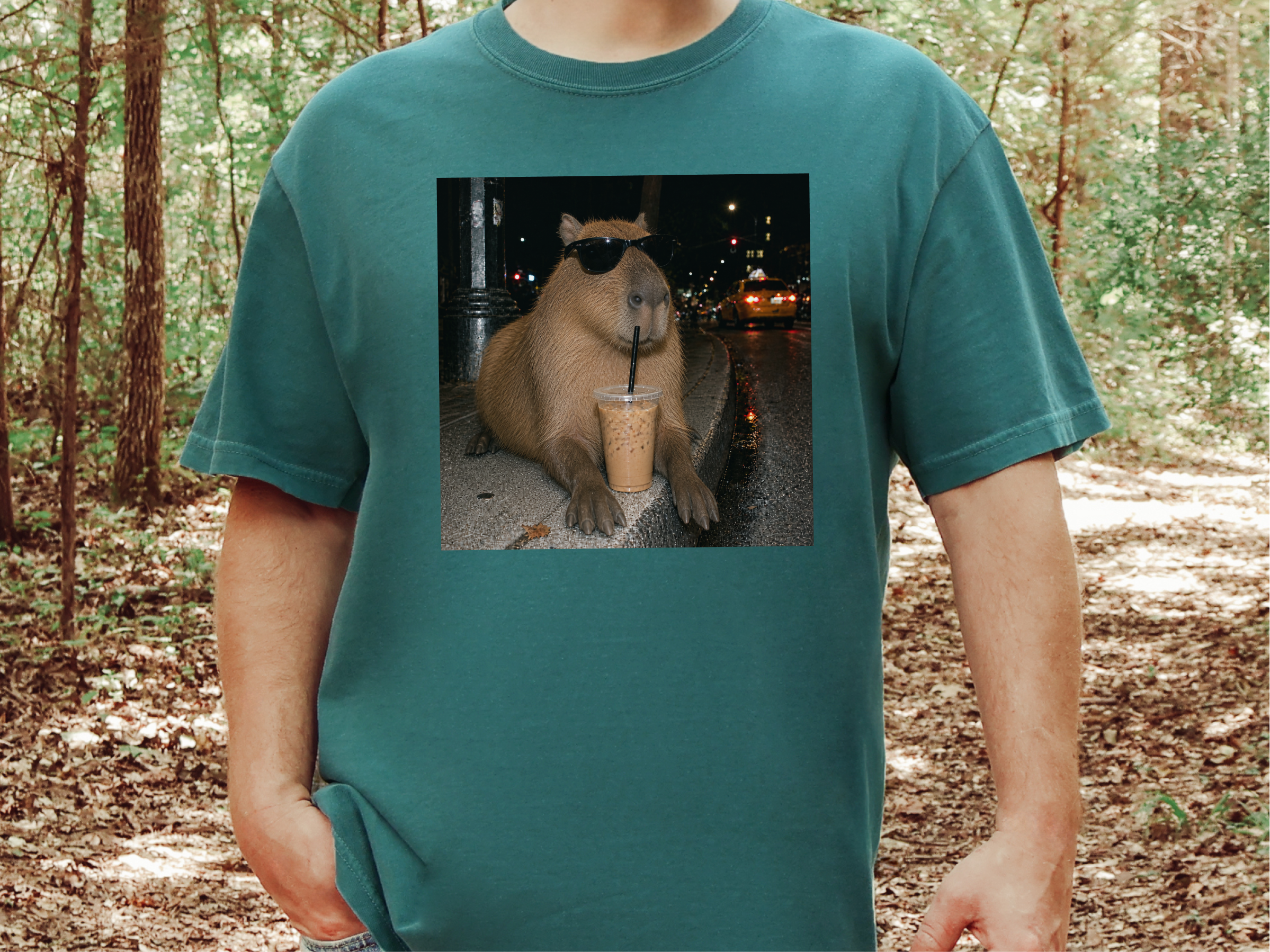 Cool Capybara Iced Coffee funny shirt - photo 8