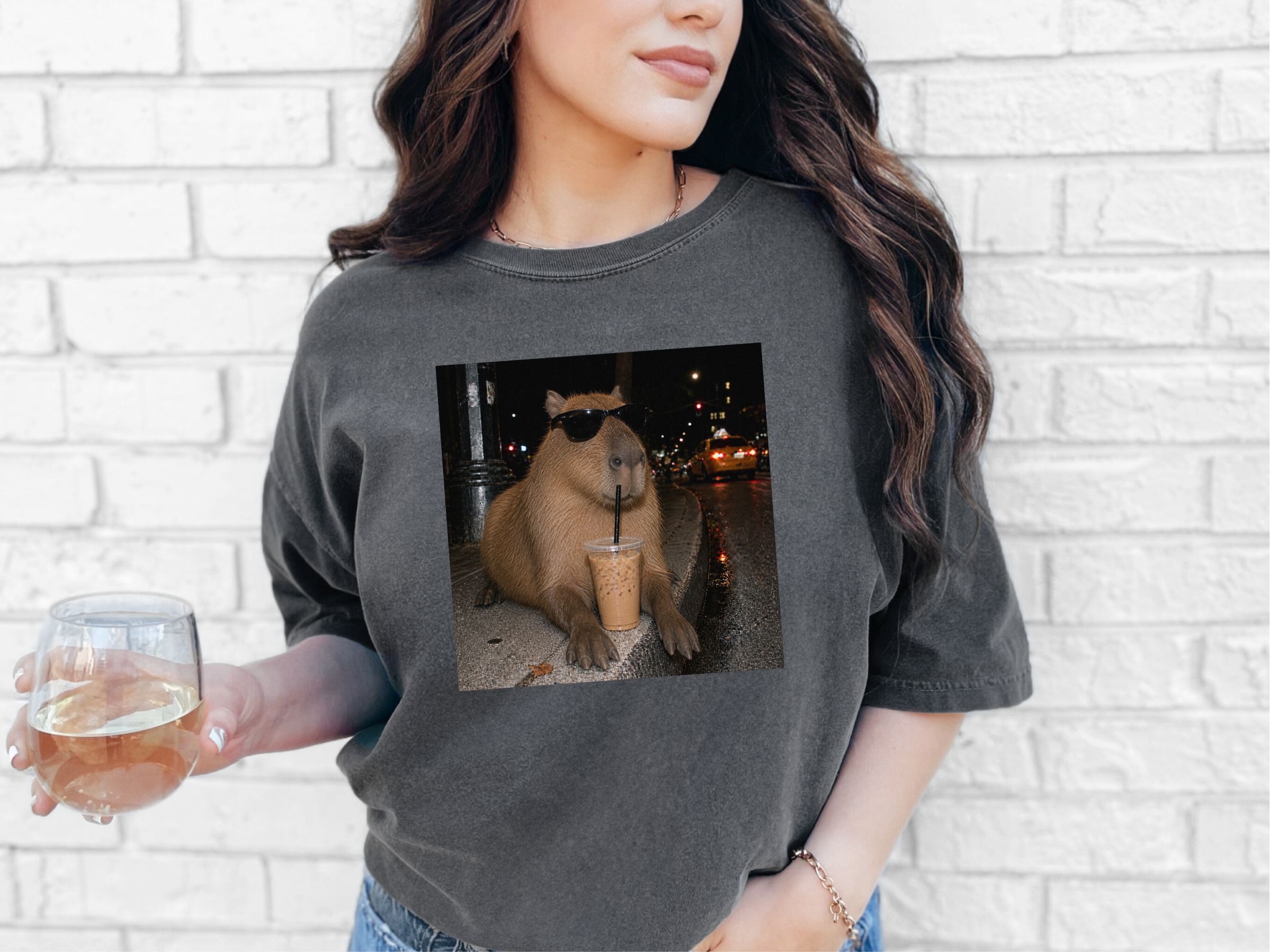 Cool Capybara Iced Coffee funny shirt - photo 3