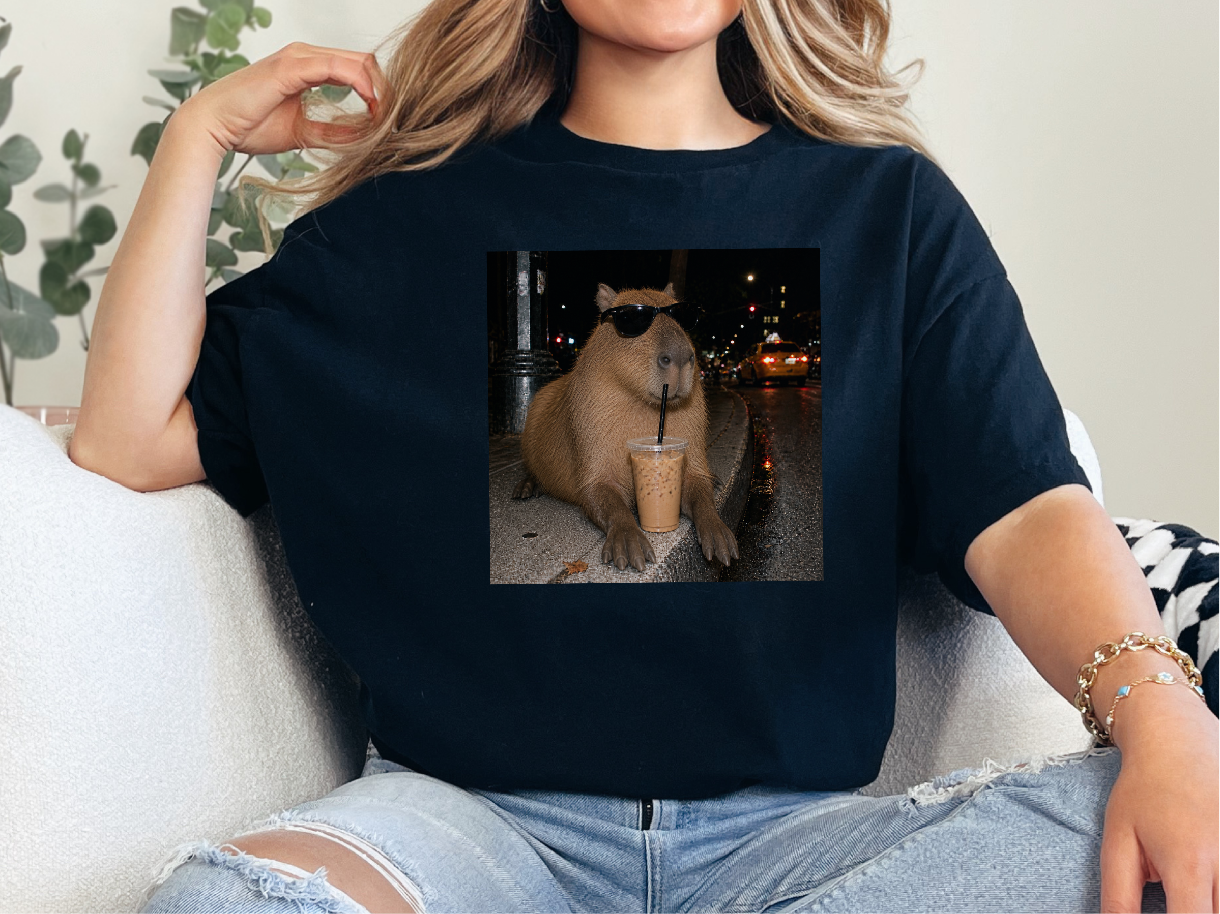 Cool Capybara Iced Coffee funny shirt - photo 2